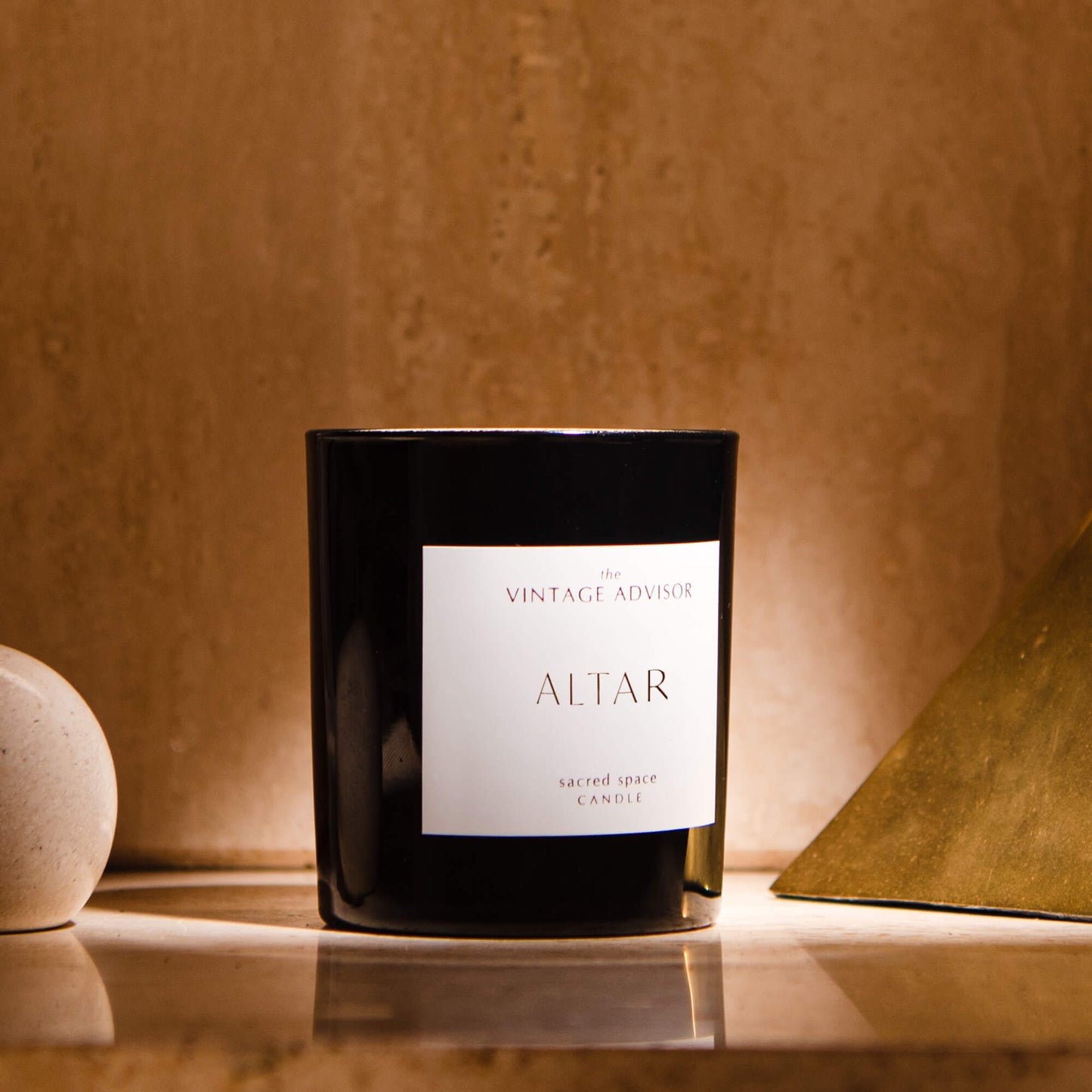 Altar sacred space candle - natural wax