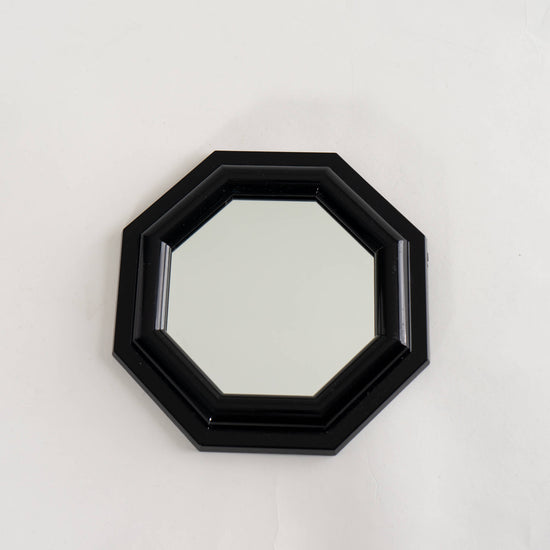Vintage Black Wall Mirror - Ocatagon