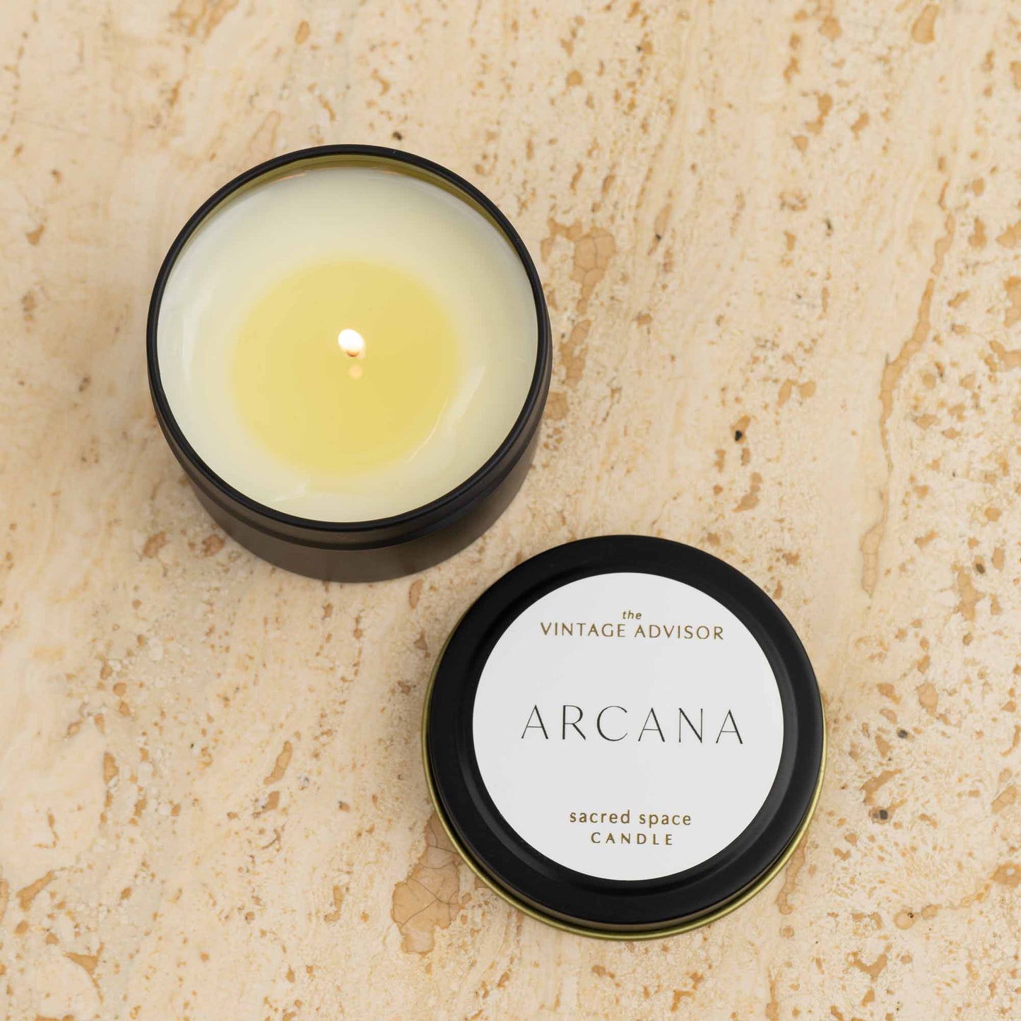 arcana sacred space travel candle