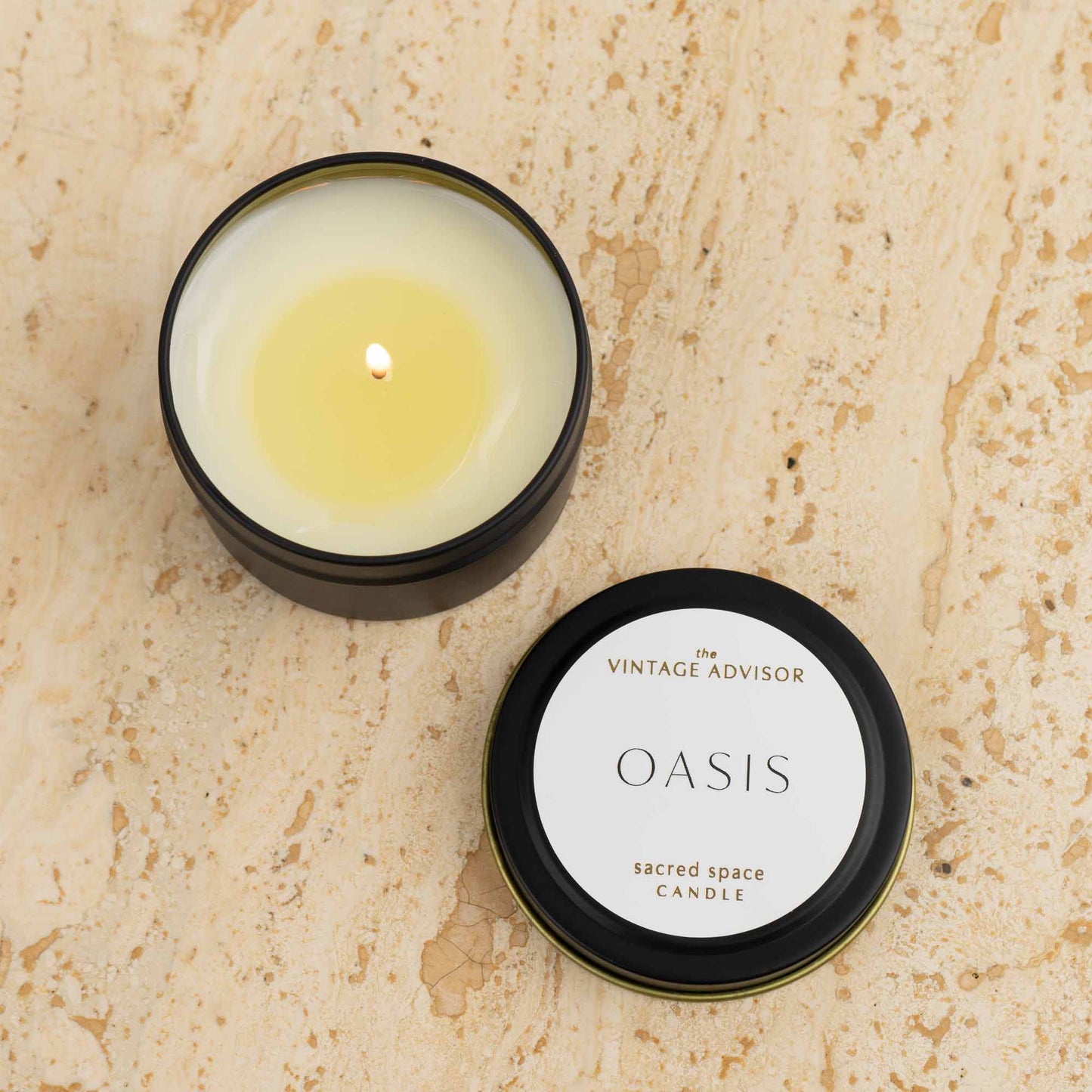 oasis sacred space travel candle