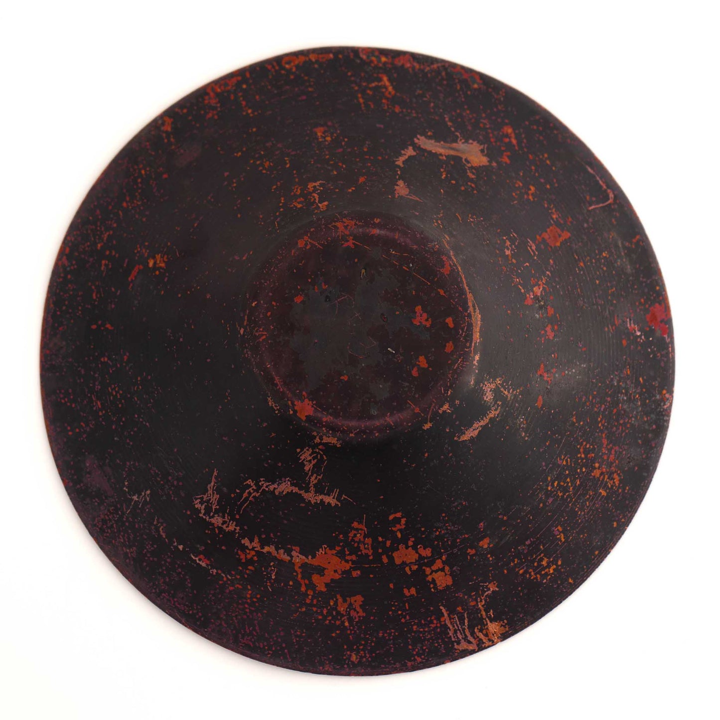 vintage blue purple enamel catchall bowl