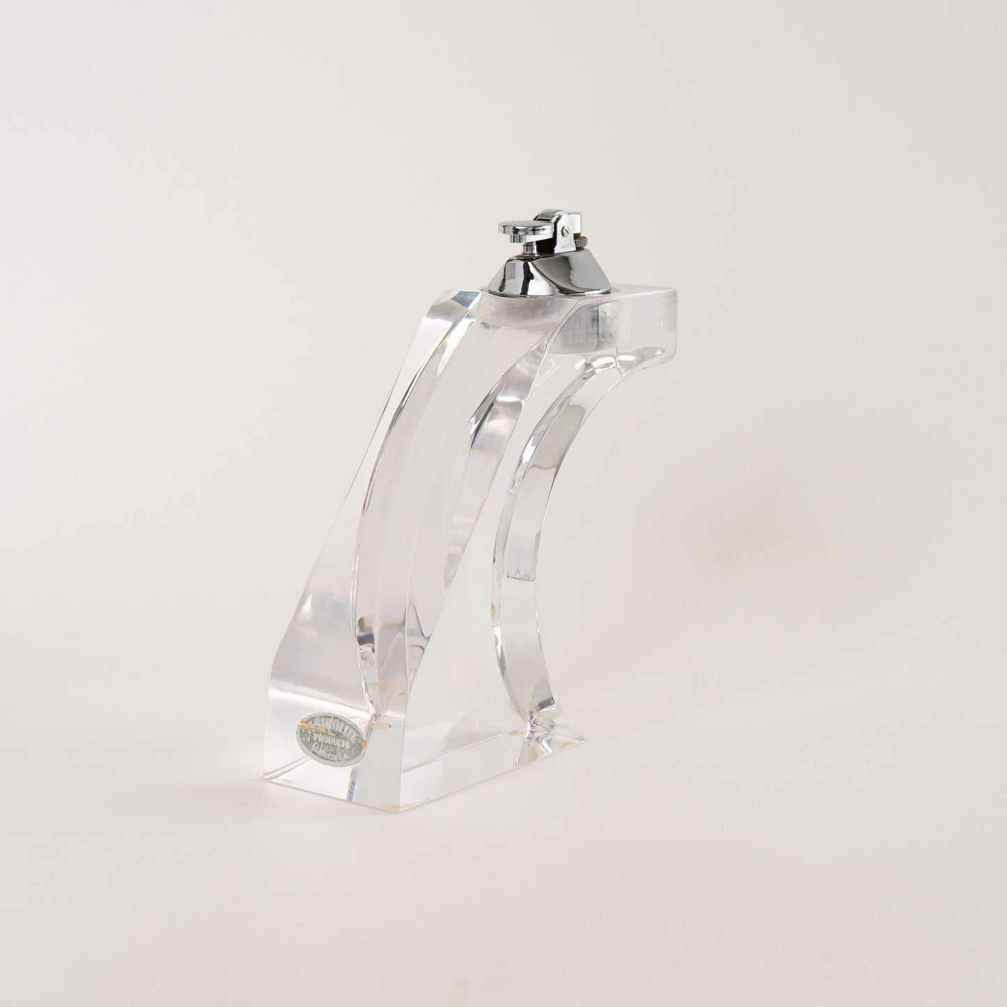 vintage ritts co. astrolite lucite table lighter and ashtray set