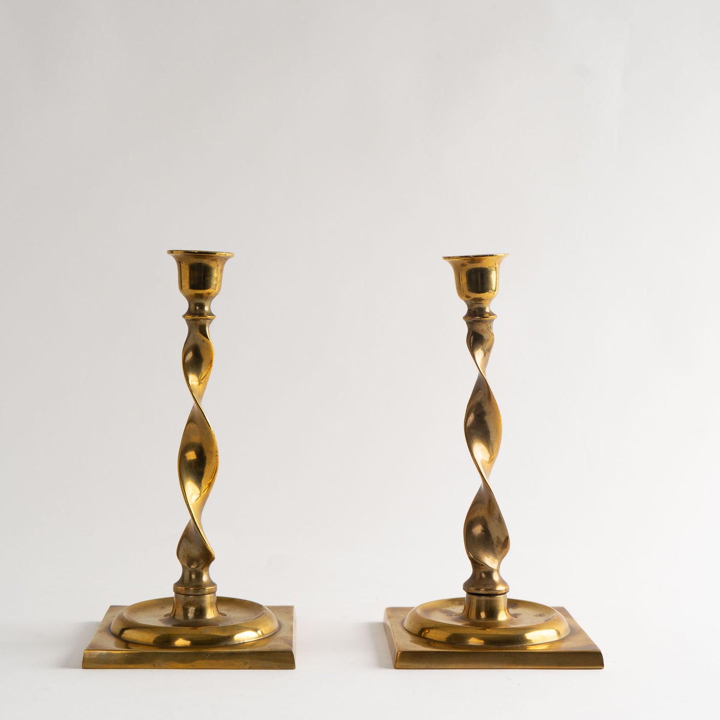Vintage Mottahedeh Brass Candlestick Holders