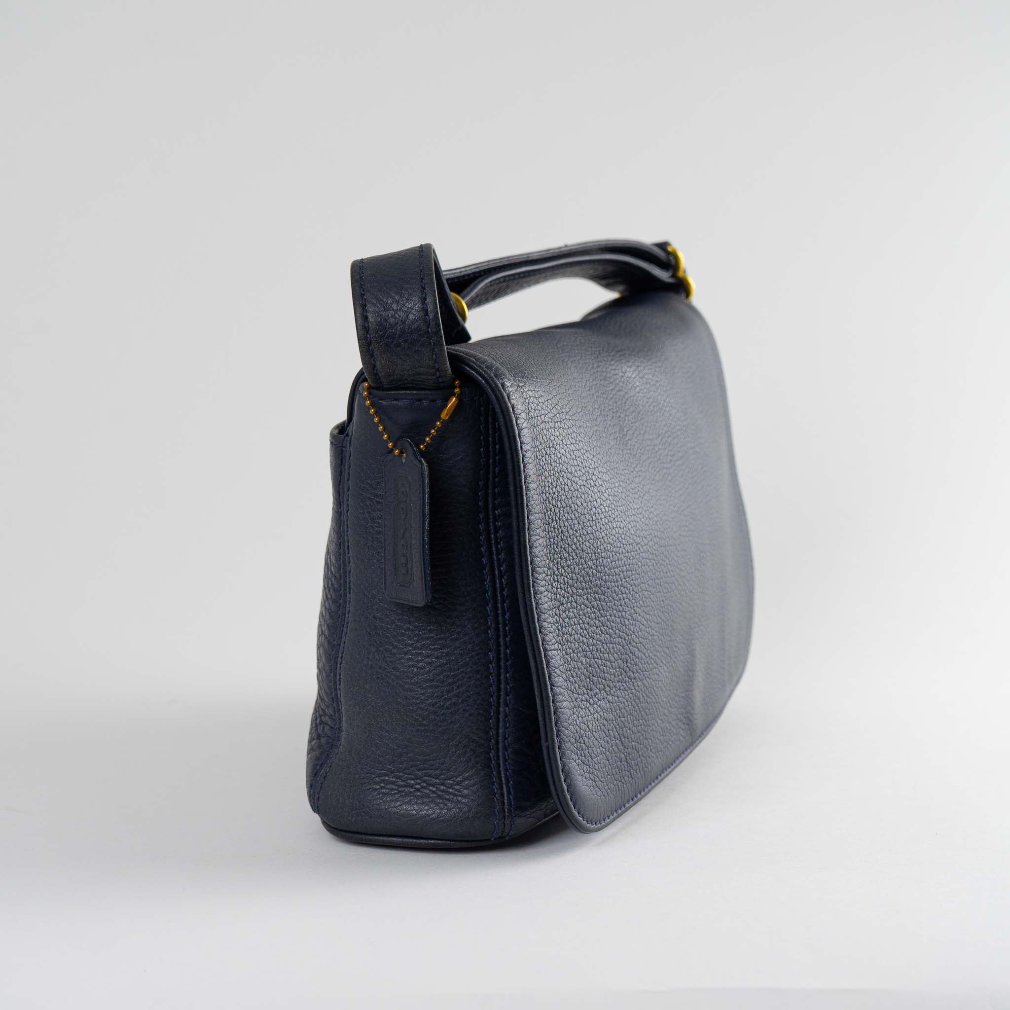 バッグ 728 vintage old coach shoulder bag navy OLD COACH Shoulder Crossbody Bag Vintage Navy Made in USA