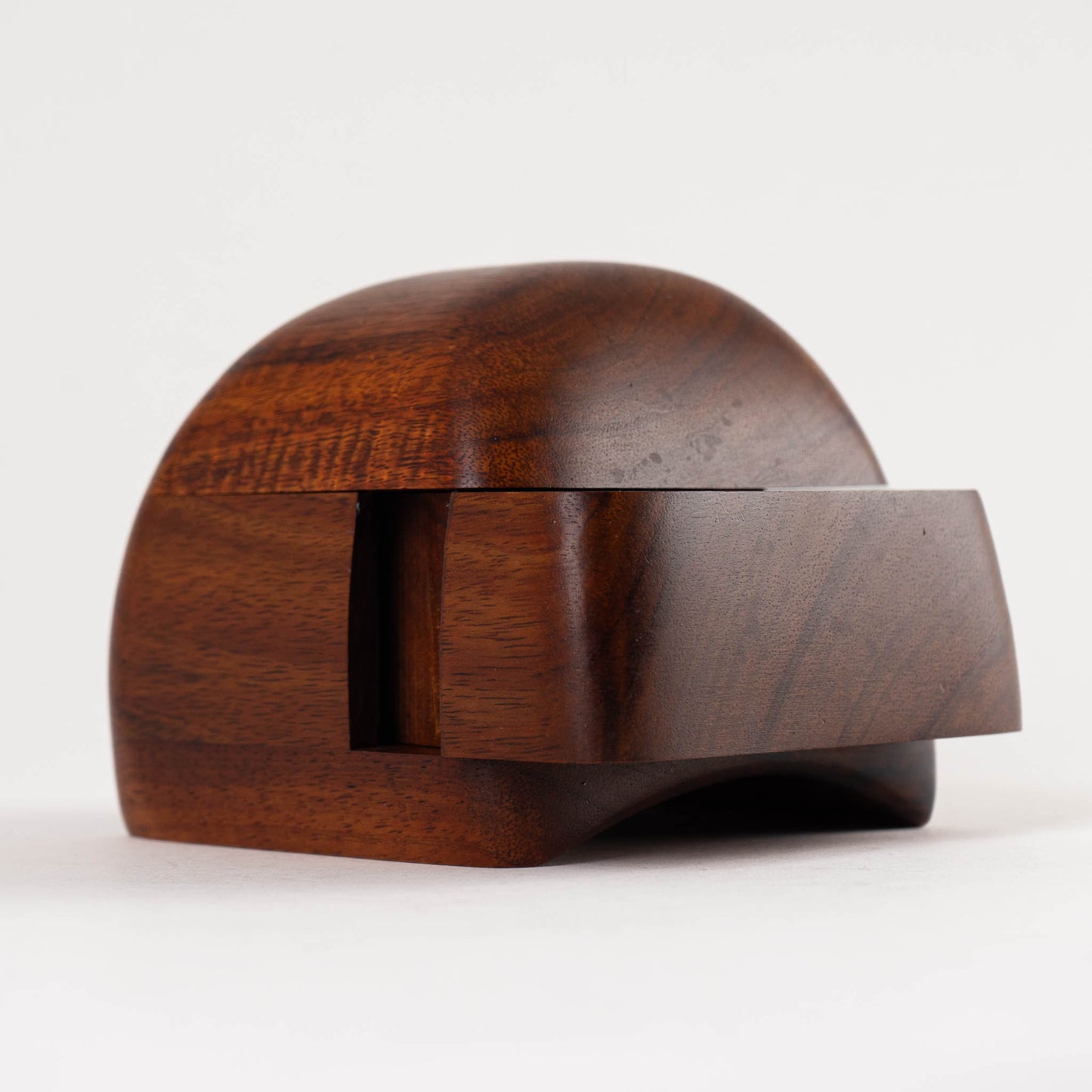 Vintage Carved Wood Sculptural Puzzle Jewelry Box - Marilyn and Fred Buss