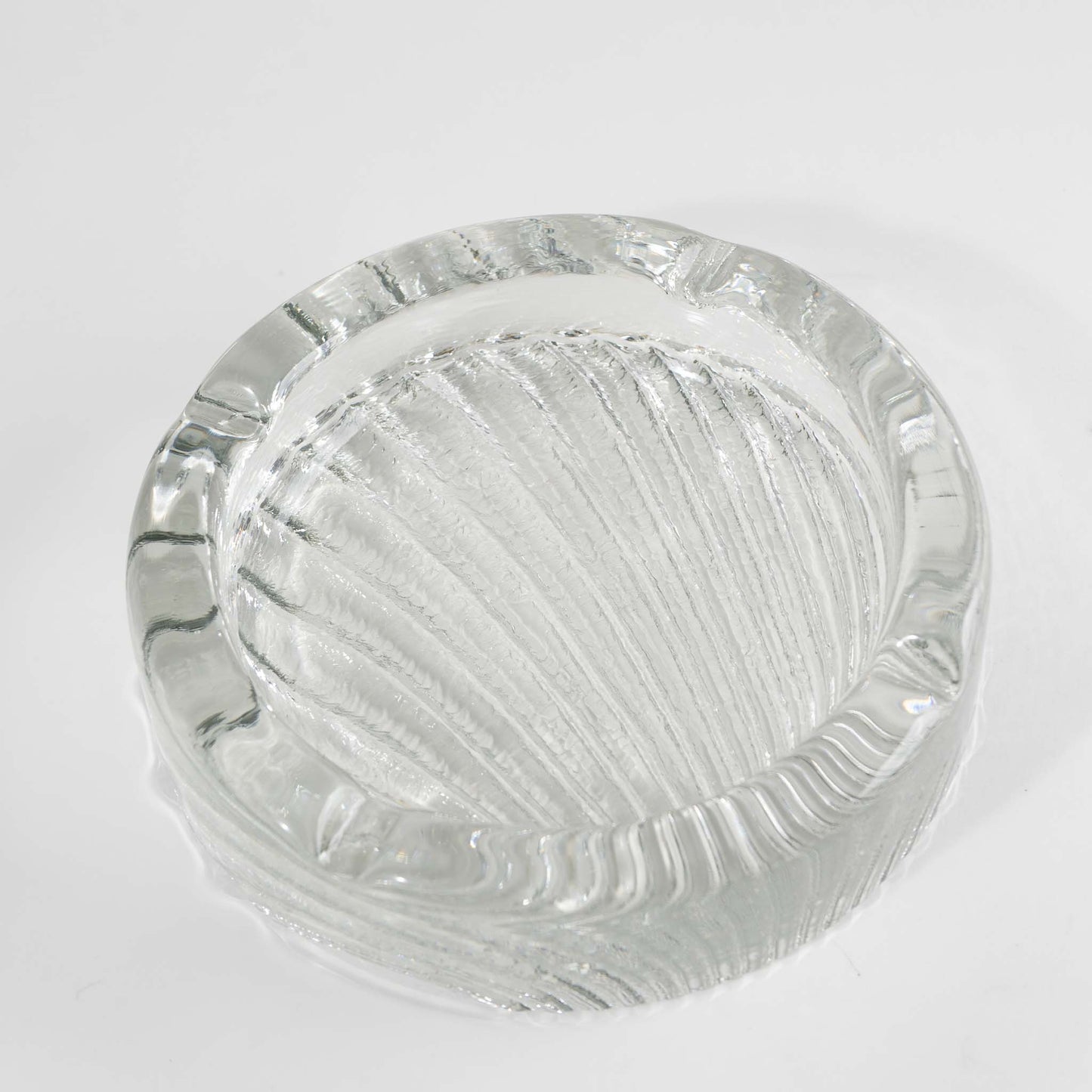 Vintage Shell Glass Ashtray Catchall Sea Shell Blenko