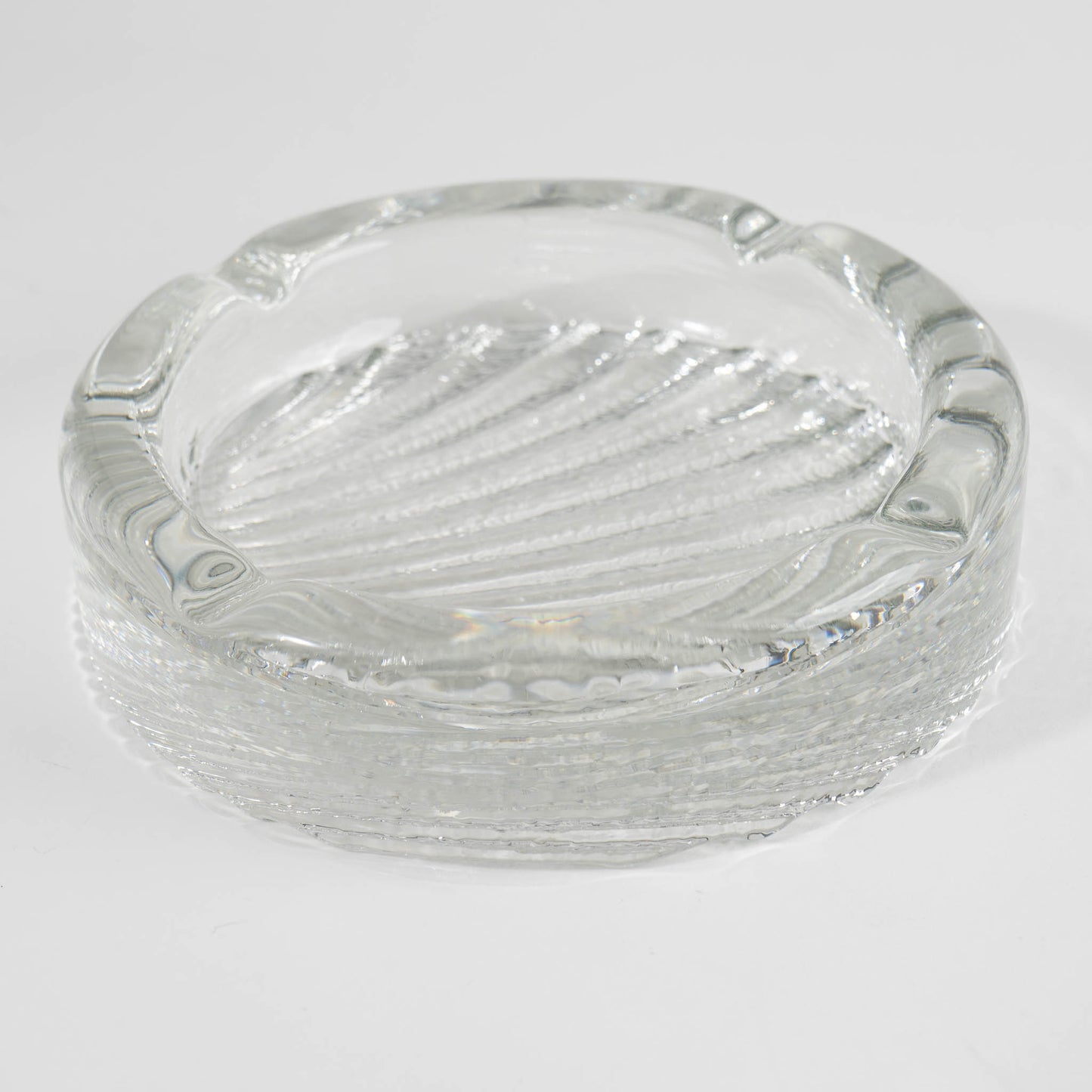 Vintage Shell Glass Ashtray Catchall