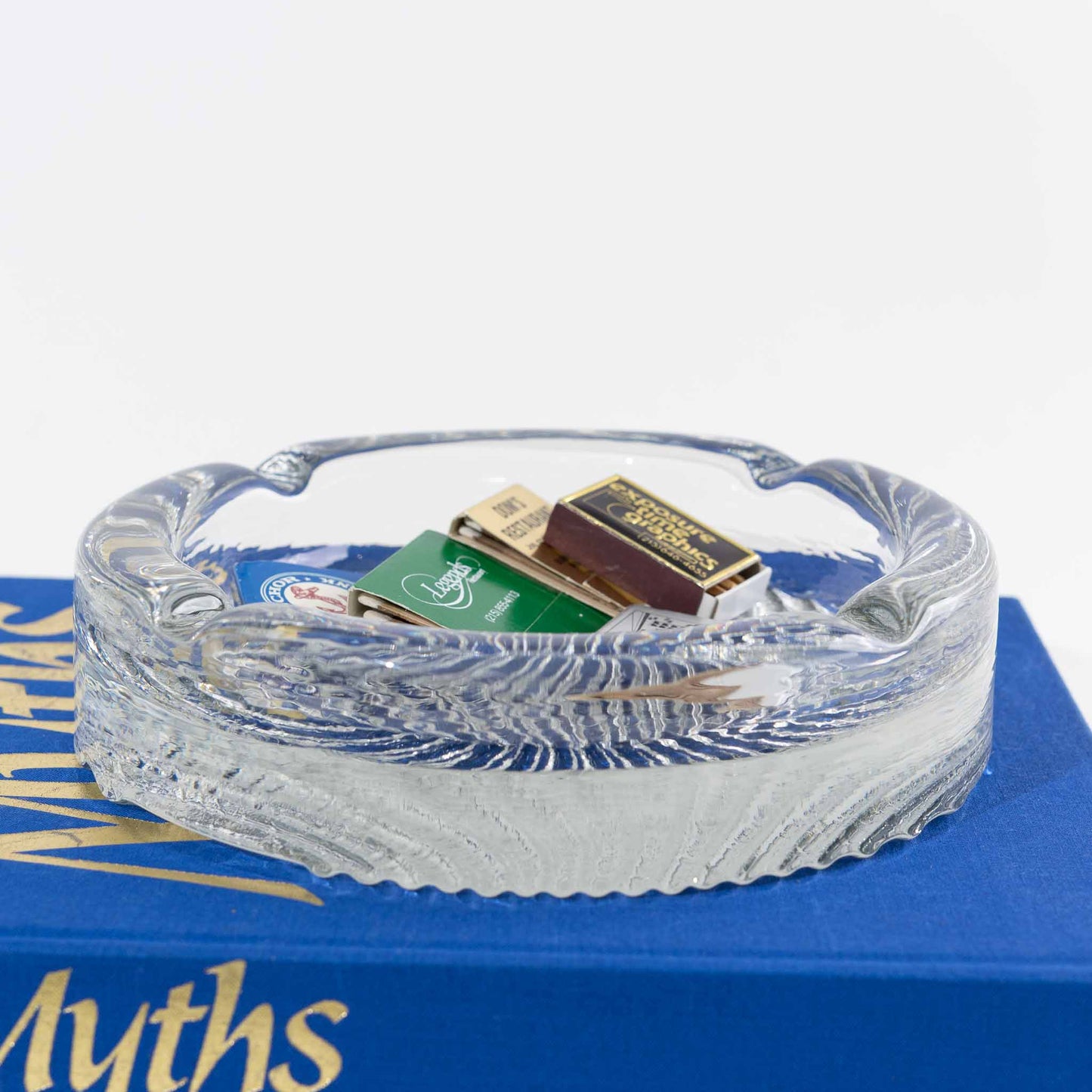 Vintage Shell Glass Ashtray Catchall for your vintage matchbook collection
