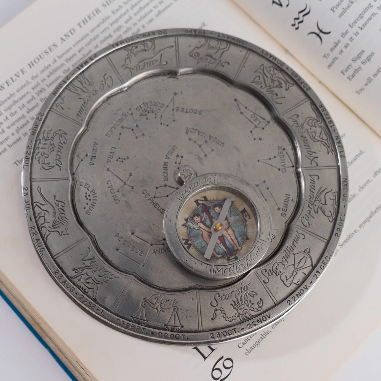 Vintage Cosi Tabellini Stellar Compass Astrology Wheel by Enrico Cosi - Sergio Tabellini