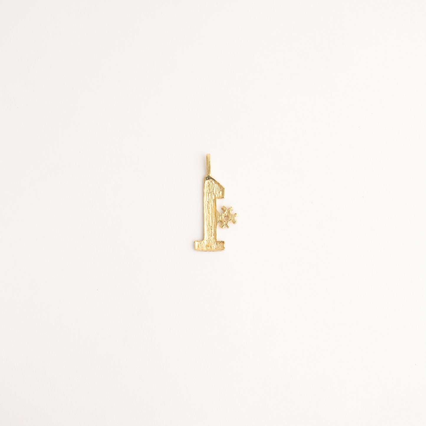 vintage 14k gold #1 pendant