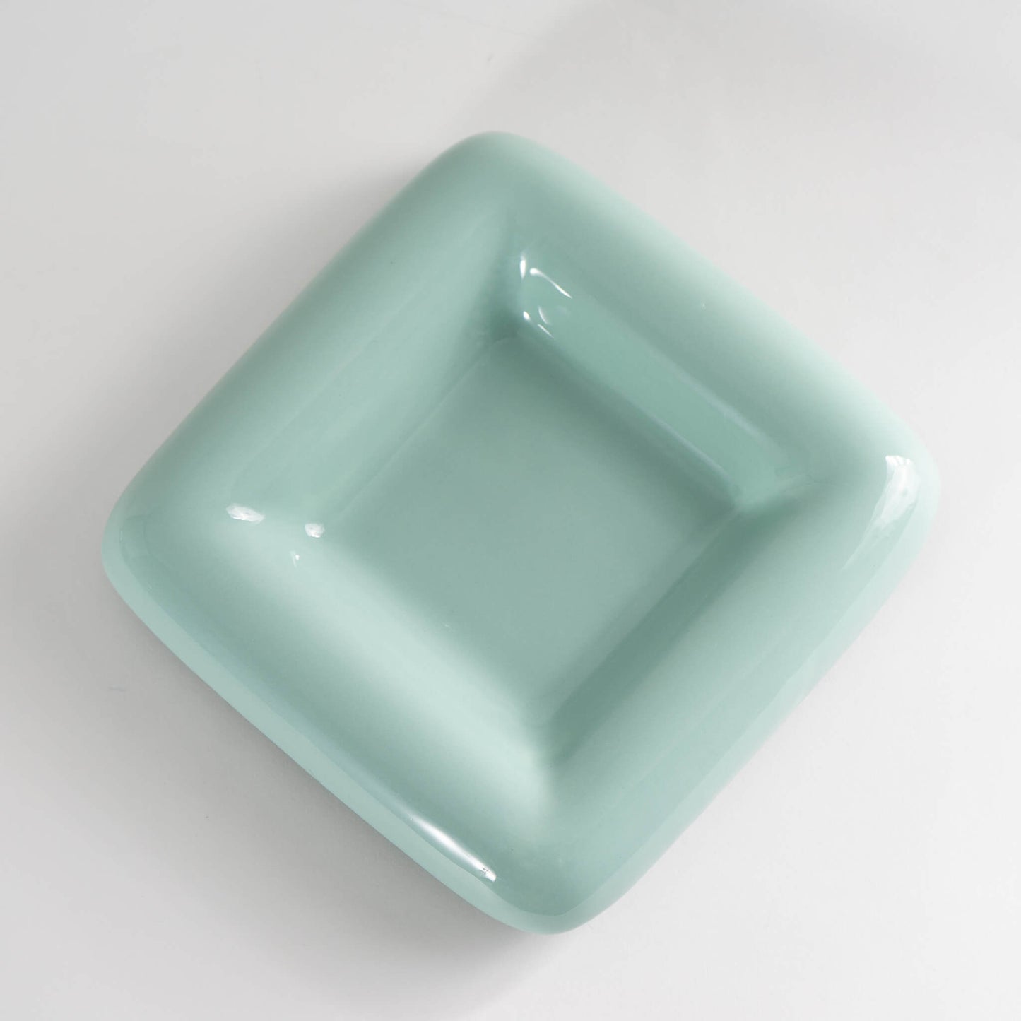 Vintage Seafoam Green Haeger Ceramic Catchall