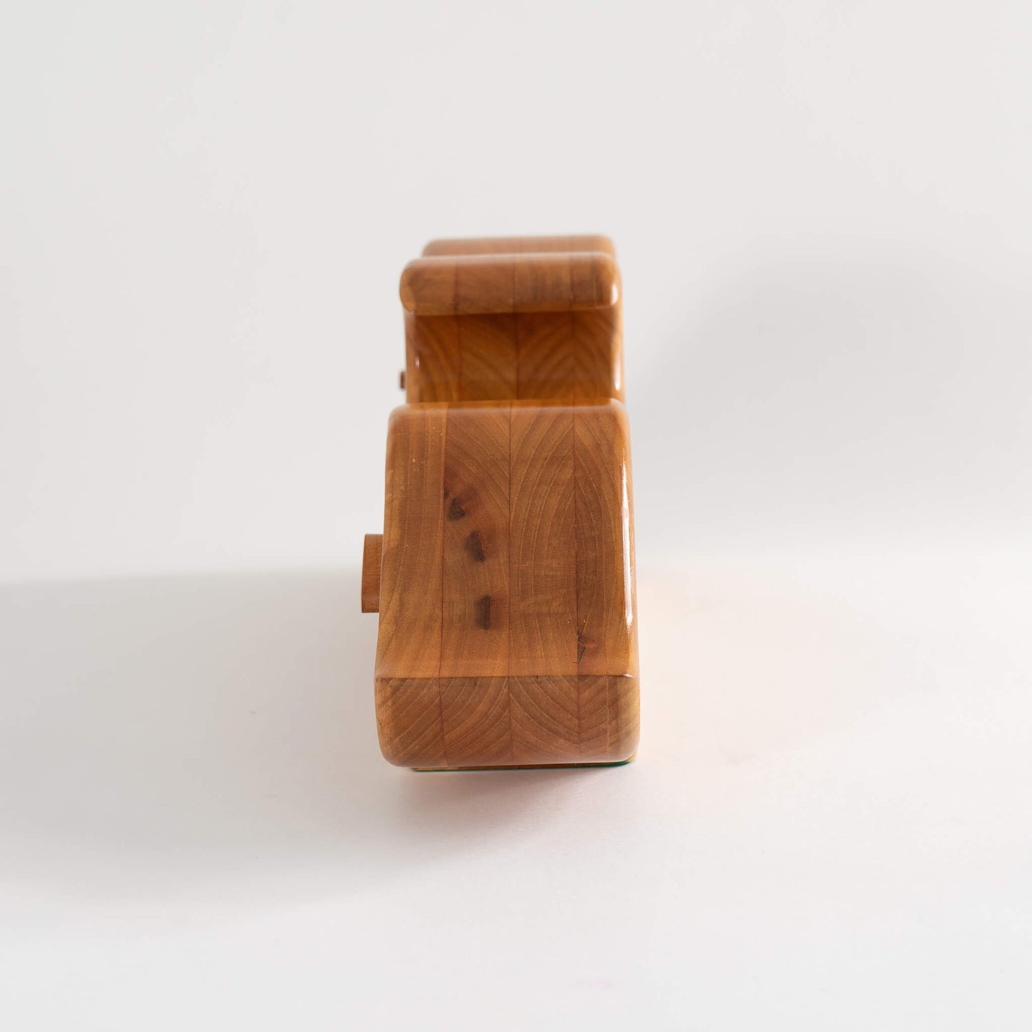 Vintage Sculptural Abstract Cherry Wood Jewelry Box