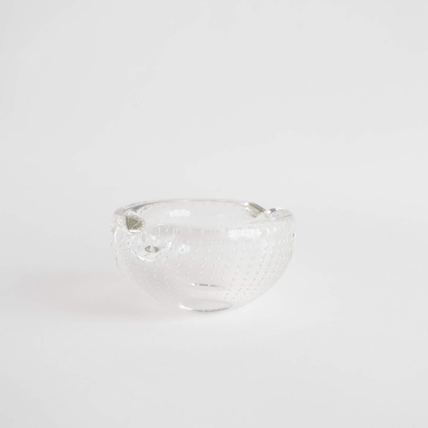 Vintage Murano Style Bubble Art Glass Ashtray