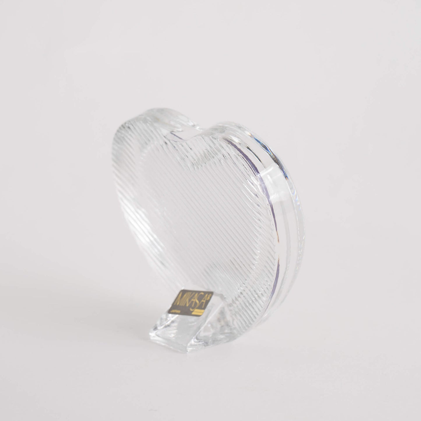 Vintage Glass Striped Heart Frame