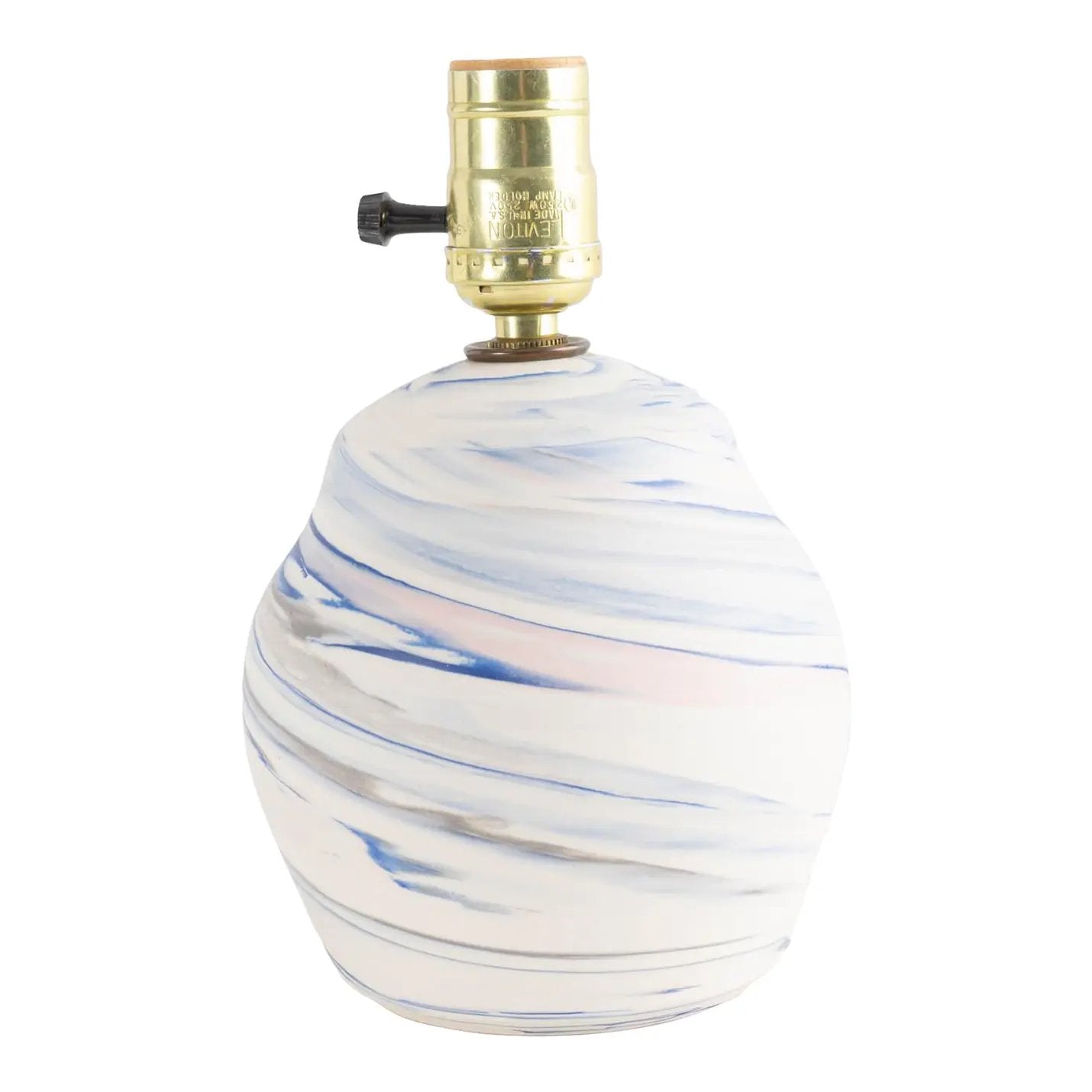 Vintage Marbled Studio Pottery Lamp Base The Vintage Advisor
