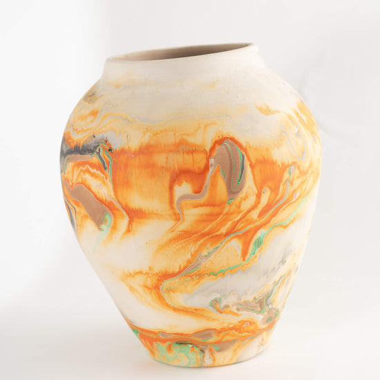 Vintage Monumental Nemadji Pottery Vase 