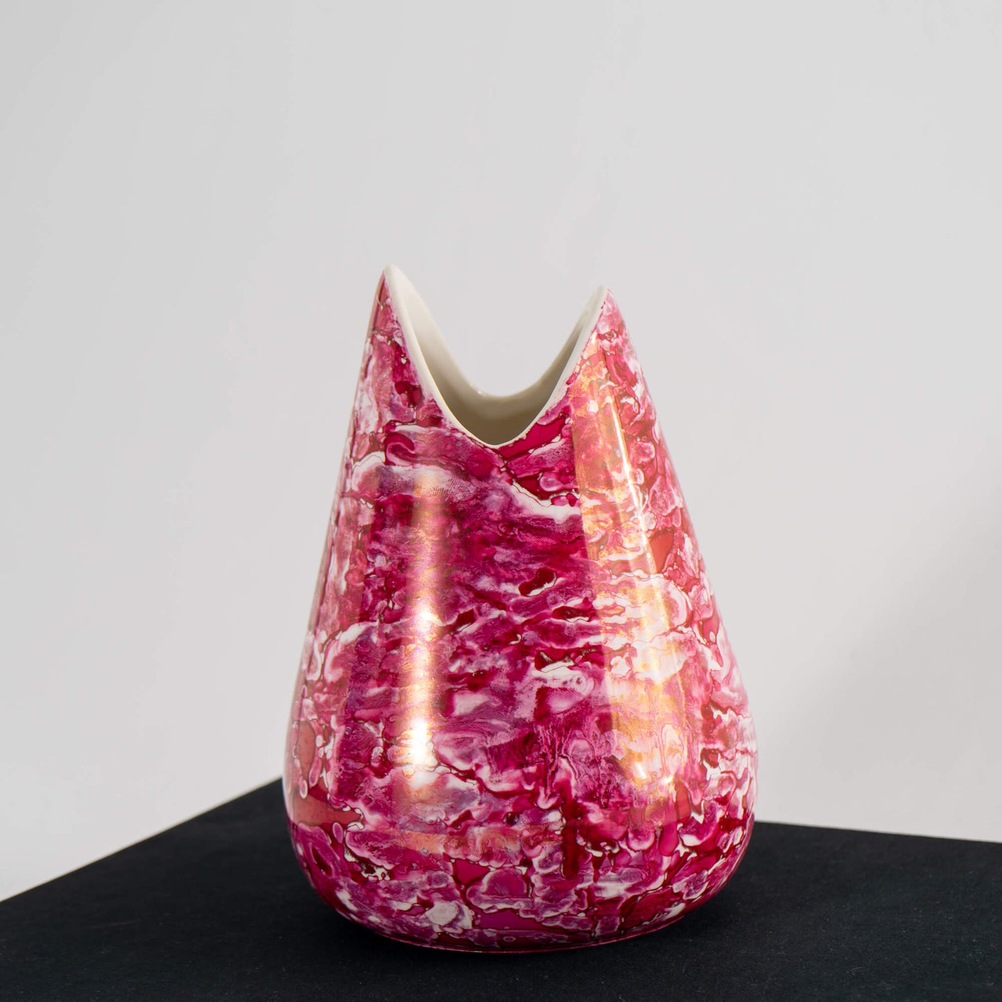 Load image into Gallery viewer, Mid Century McCoy Pink Marbled Vase
