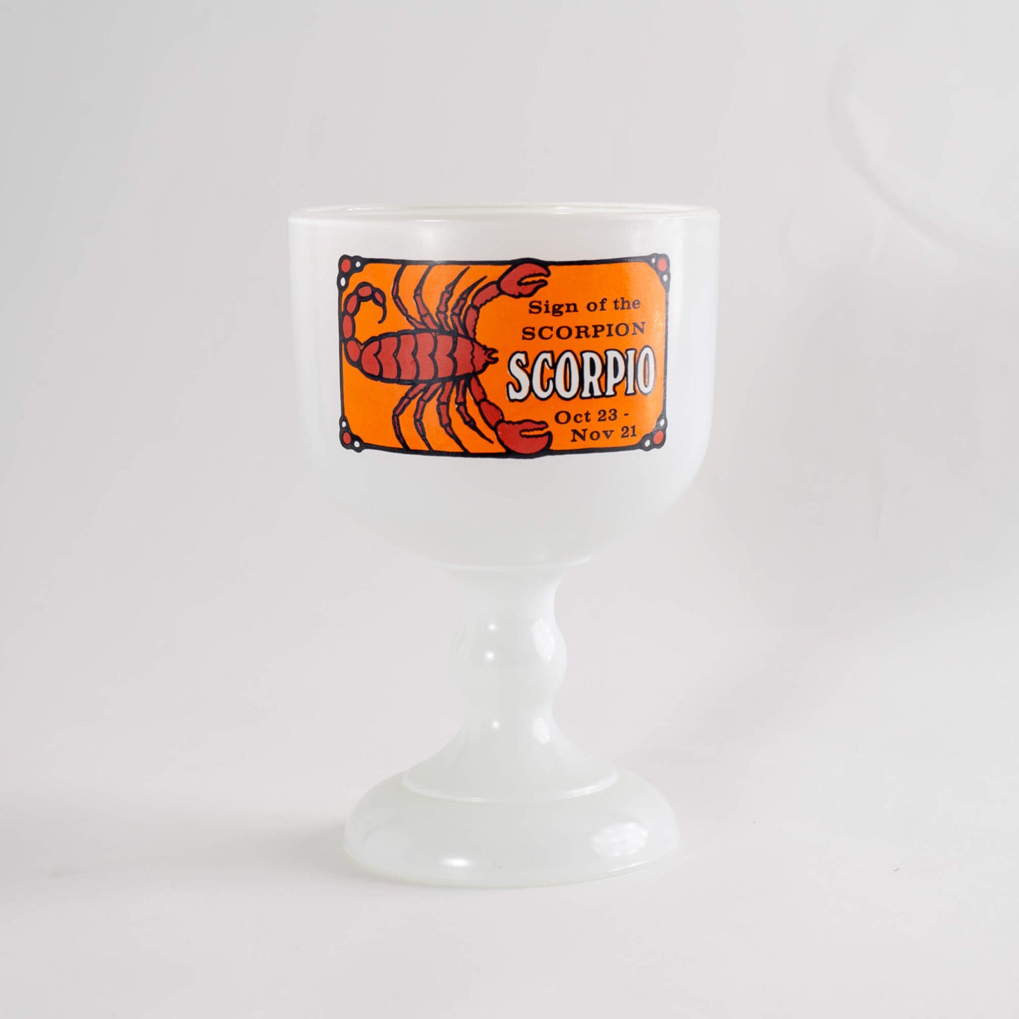 Load image into Gallery viewer, Vintage Glass Scorpio Zodiac Goblet
