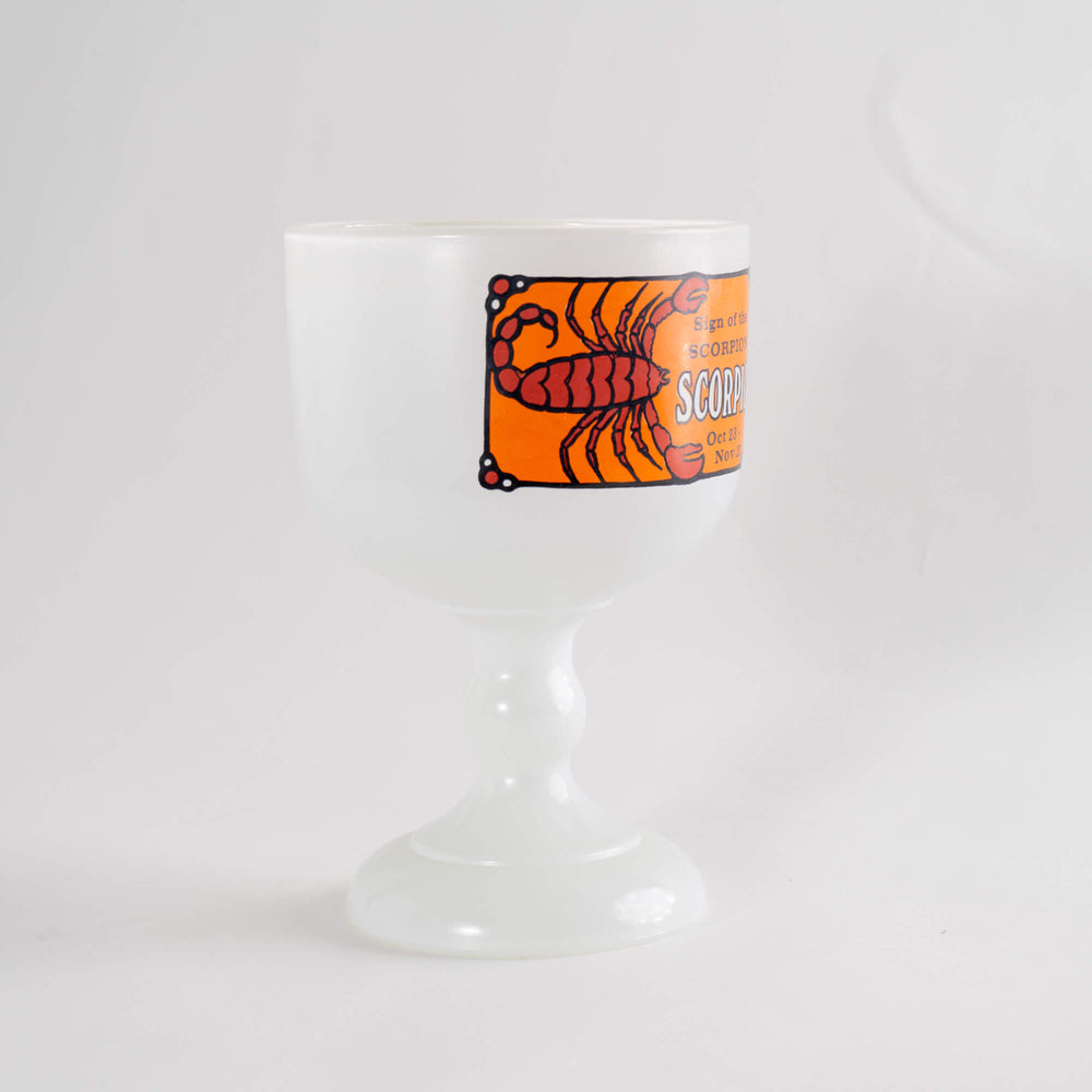 
                      
                        Vintage Glass Scorpio Zodiac Goblet
                      
                    