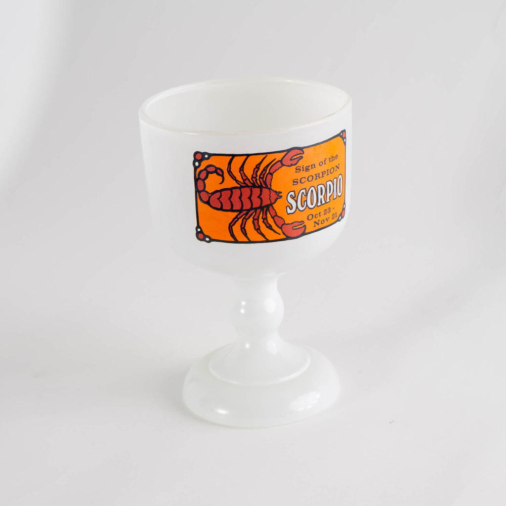 
                      
                        Vintage Glass Scorpio Zodiac Goblet
                      
                    