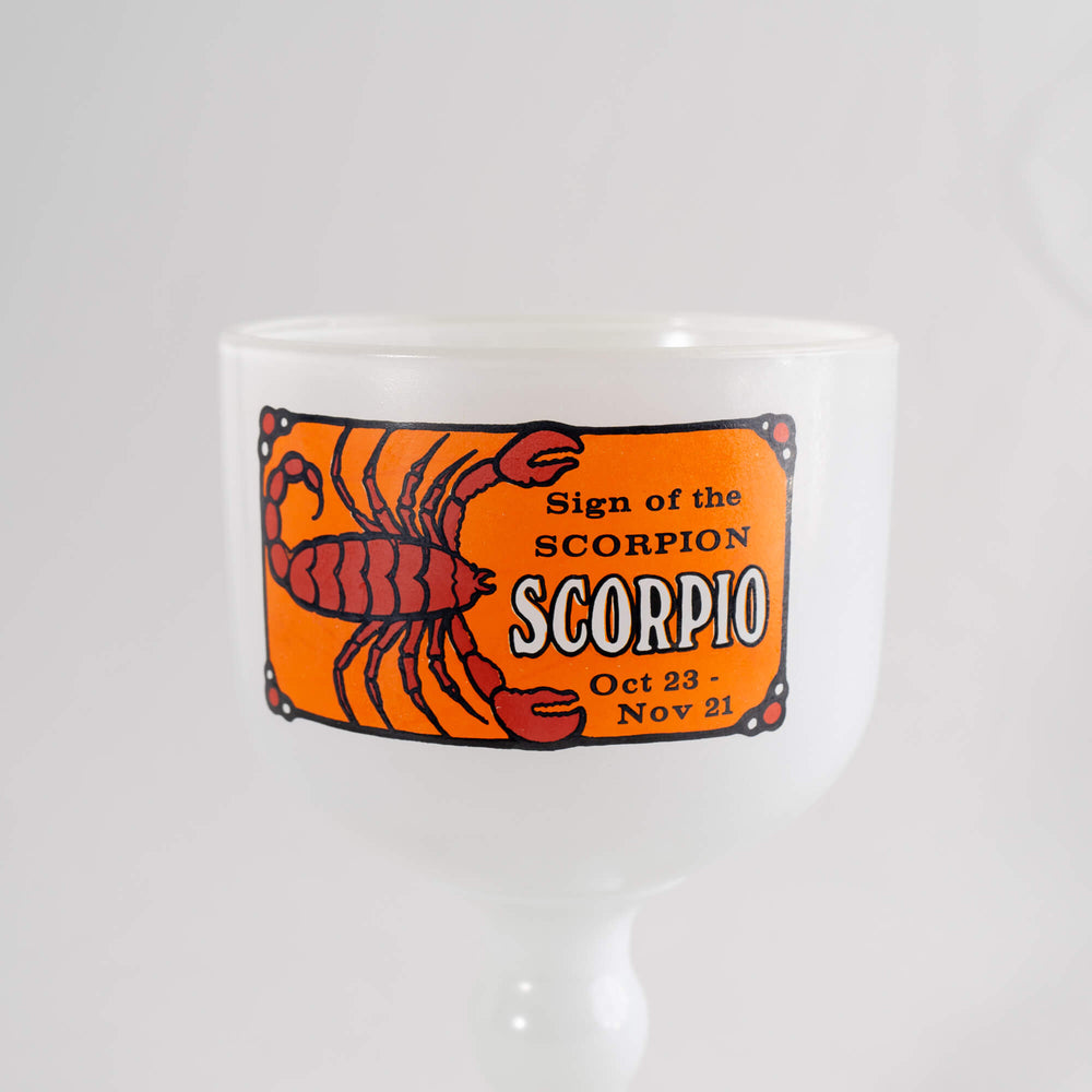 
                      
                        Vintage Glass Scorpio Zodiac Goblet
                      
                    