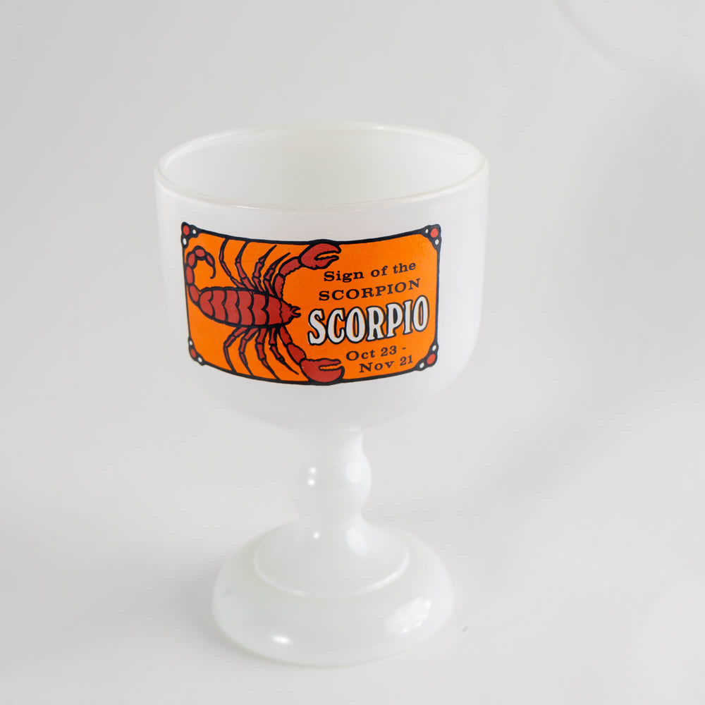 
                      
                        Vintage Glass Scorpio Zodiac Goblet
                      
                    