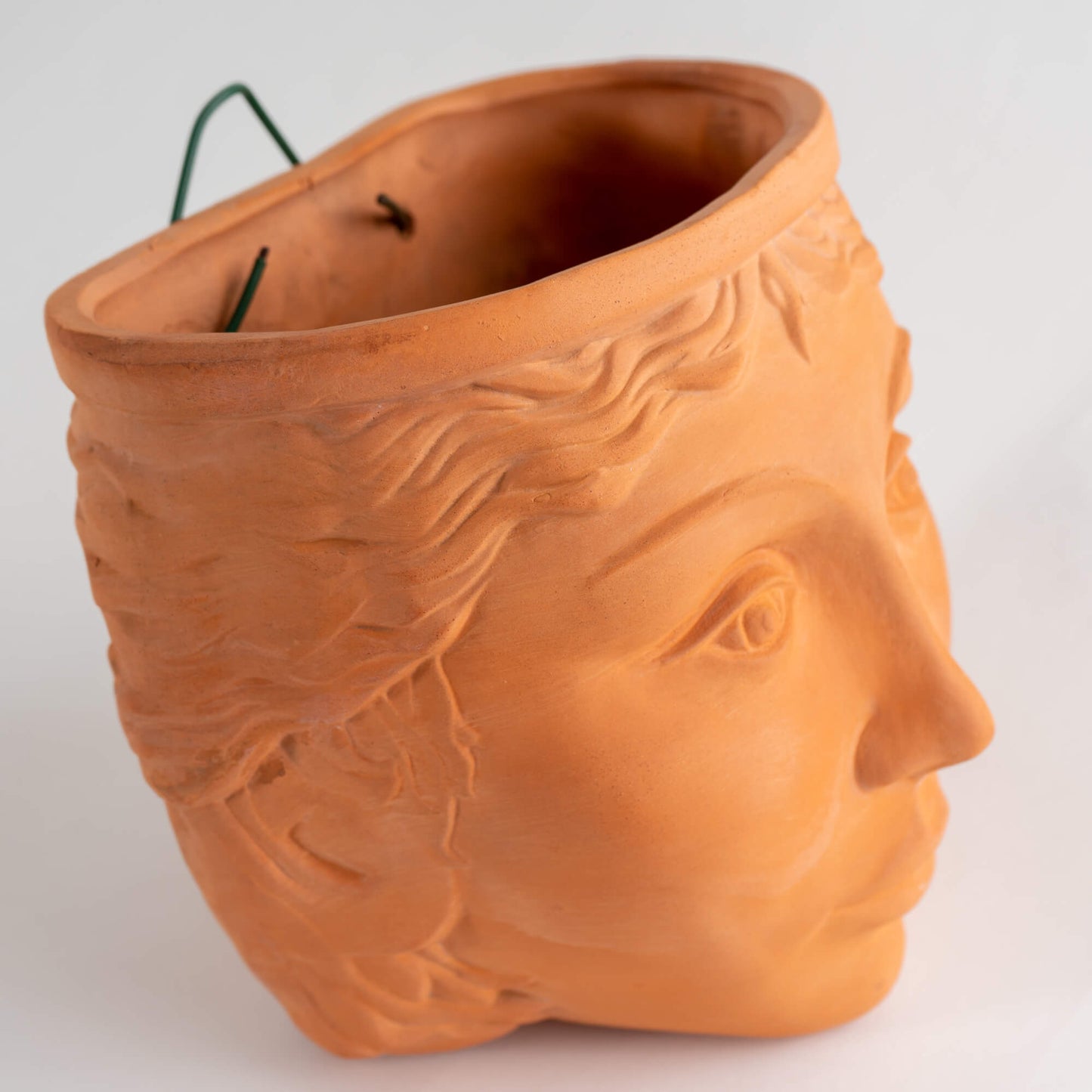 Vintage Rookes Pottery Terra Cotta Female Face Planter