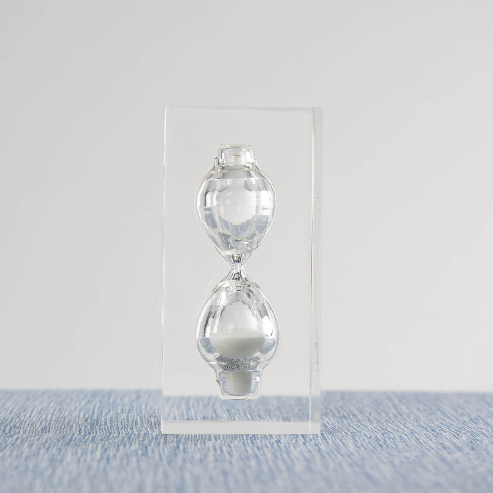 
                      
                        Vintage Lucite Hourglass Timer
                      
                    