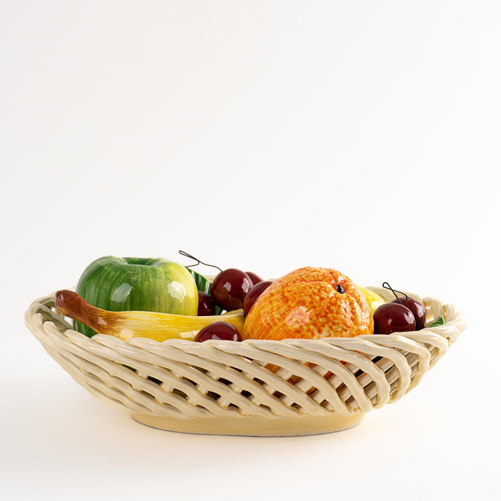 
                      
                        Vintage Italian Trompe L'Oeil Ceramic Fruit Bowl
                      
                    