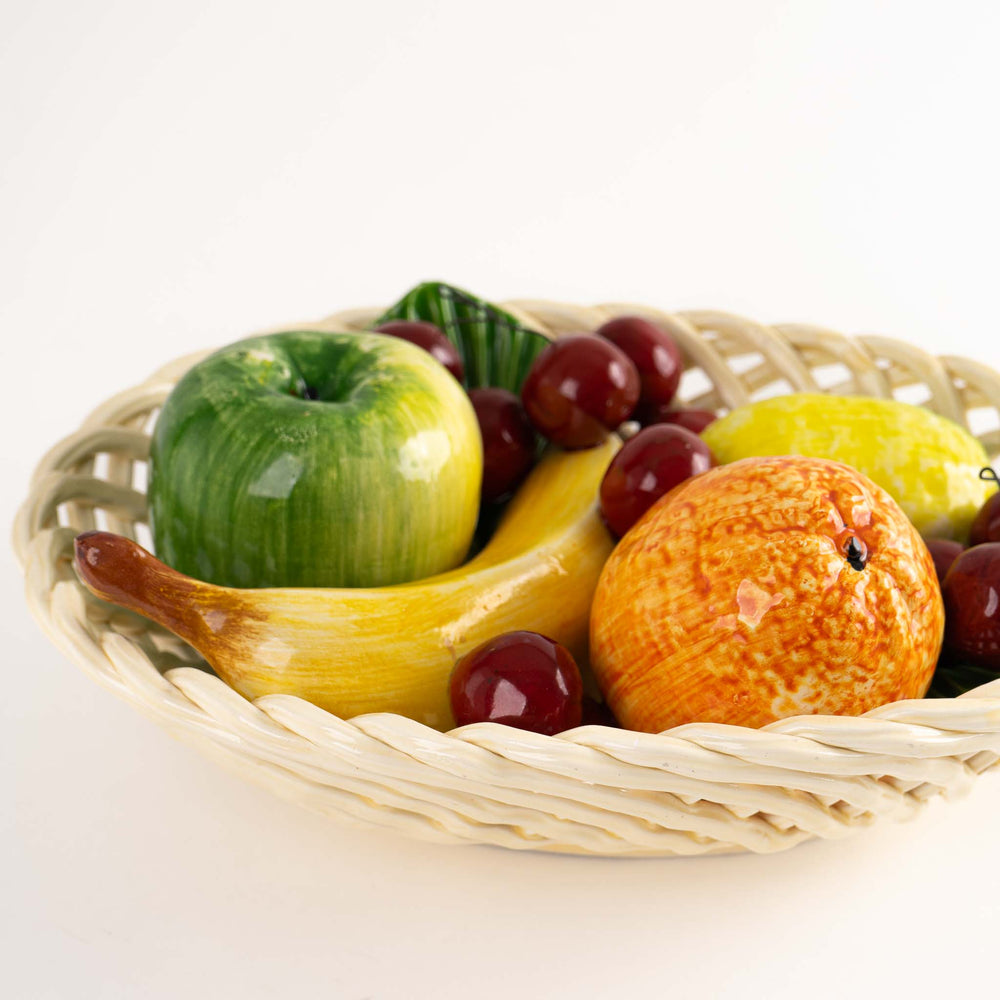 
                      
                        Vintage Italian Trompe L'Oeil Ceramic Fruit Bowl
                      
                    