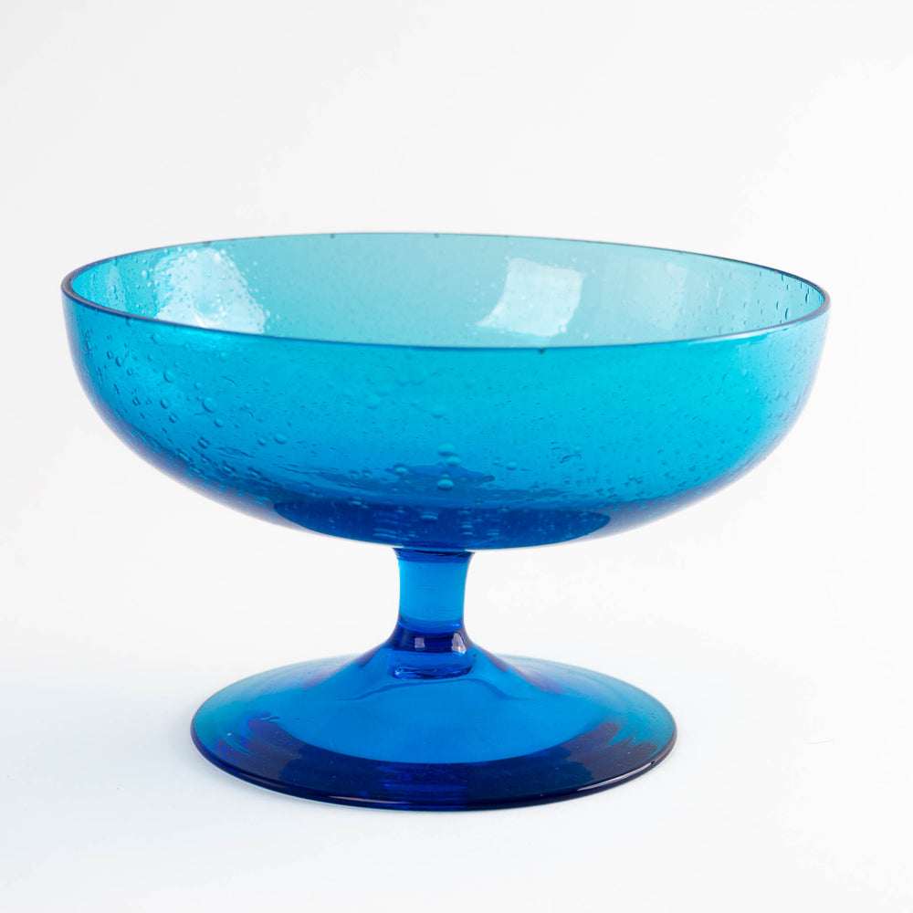 
                      
                        Vintage Blue Bubble Glass Bowl
                      
                    