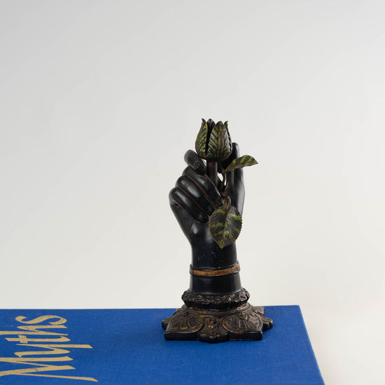Load image into Gallery viewer, Vintage Petites Choses Iron Hand Candle Holder
