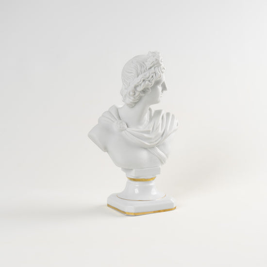 Vintage Apollo Porcelain Bust Figure