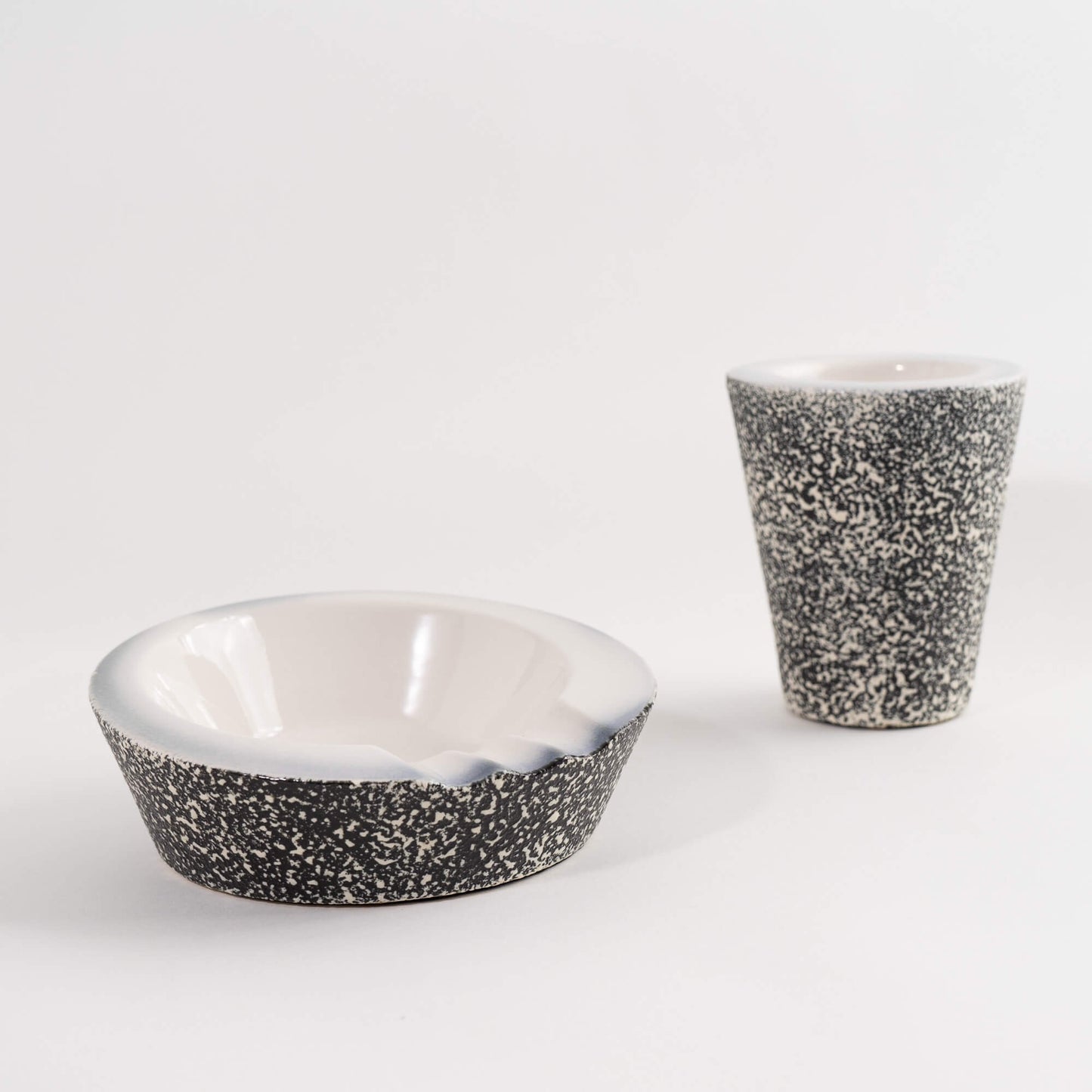 Load image into Gallery viewer, Mid-Century Ceramic Ashtray and Pencil Cup
