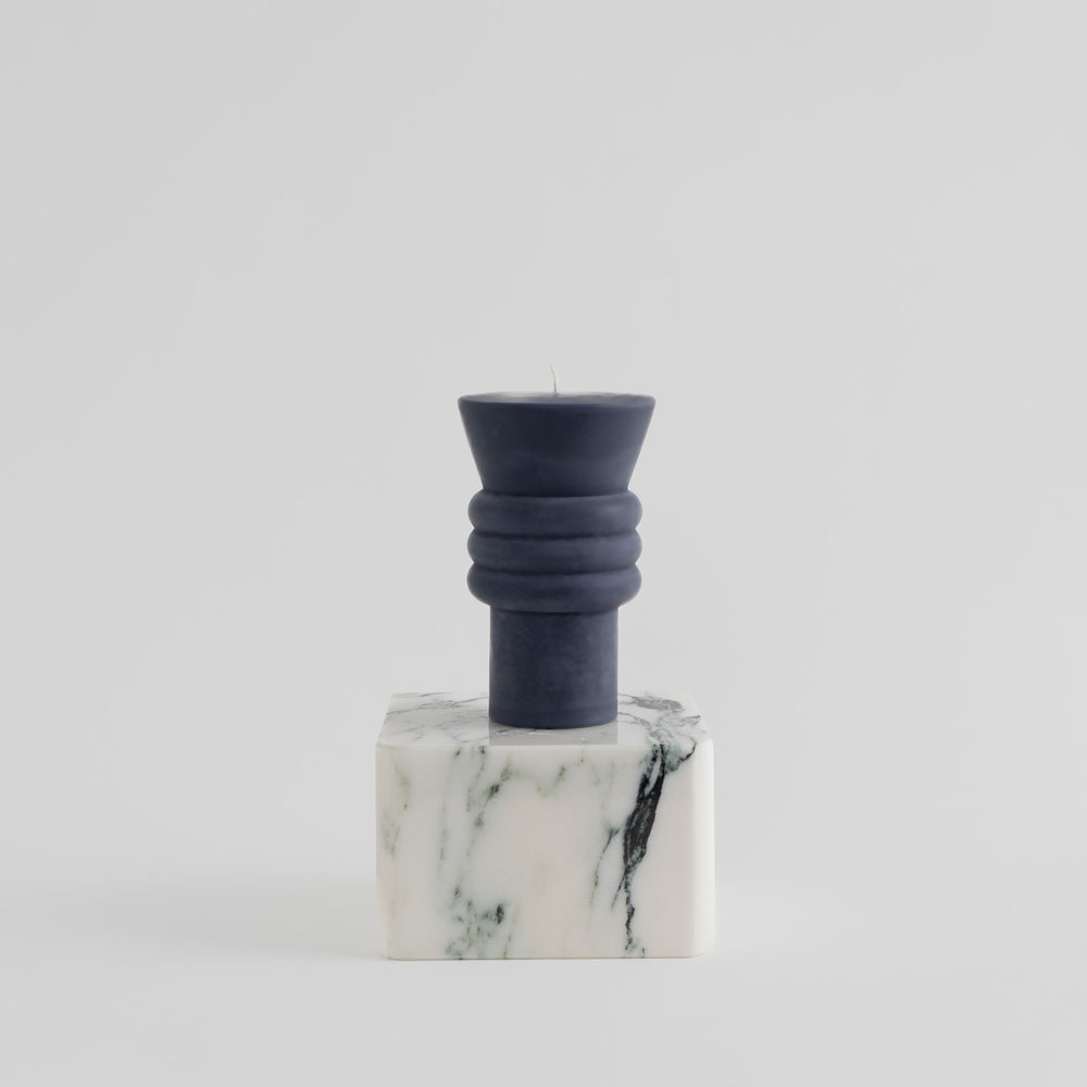 
                  
                    postmodern memphis milano sculptural beeswax pillar candle midnight black
                  
                