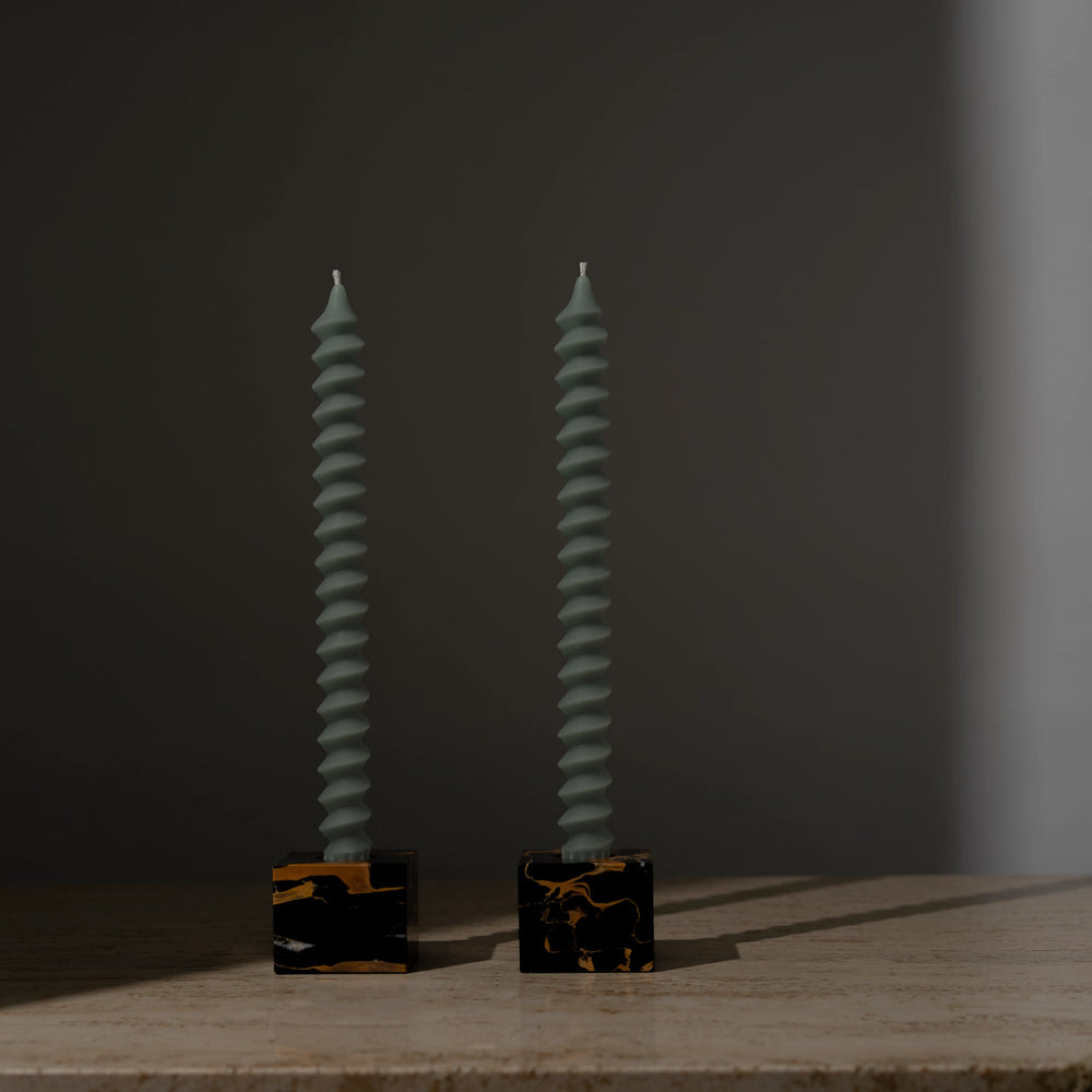 
                      
                        postmodern spiral taper beeswax candles jasper green
                      
                    