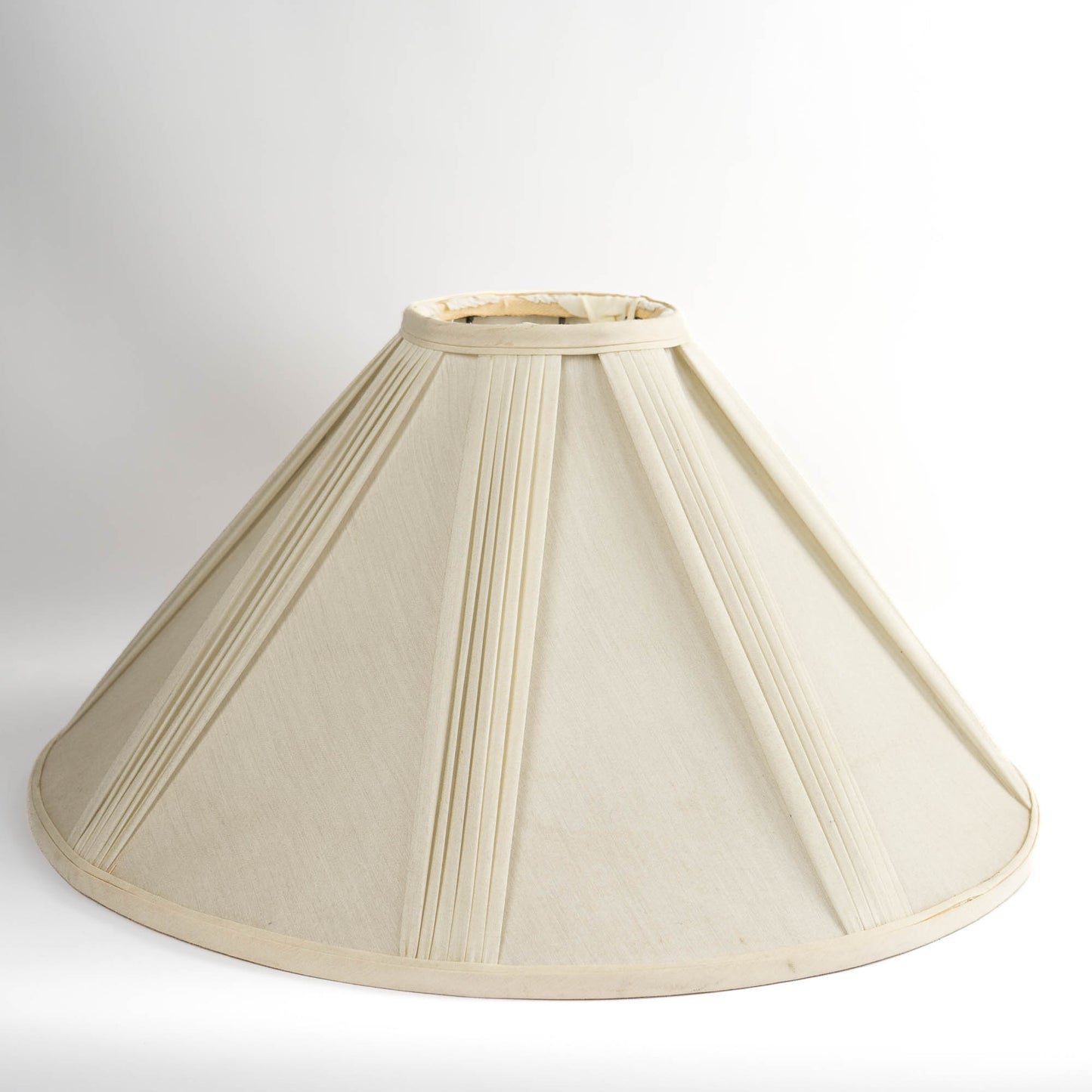 vintage ivory pleated lamp shade