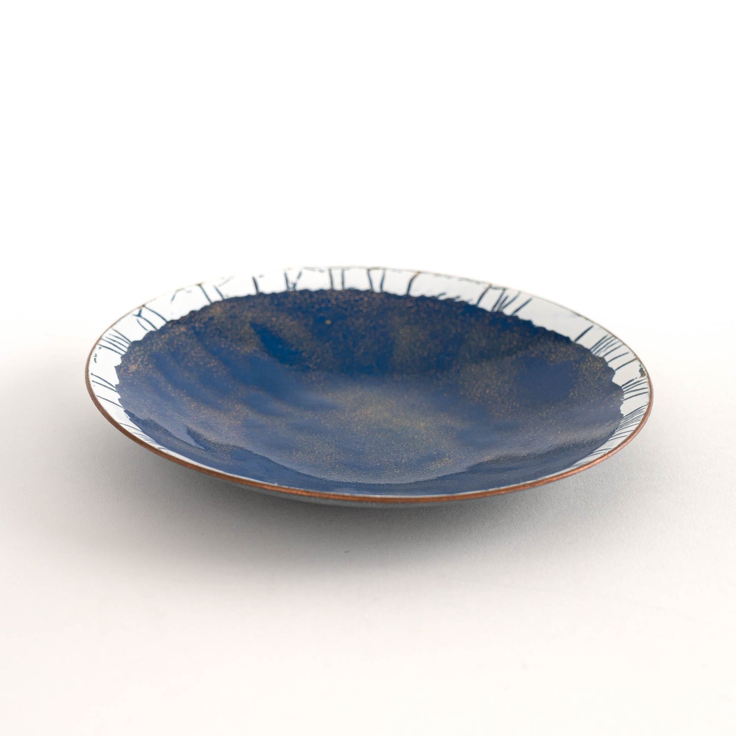 vintage hand-painted enamel catchall dish