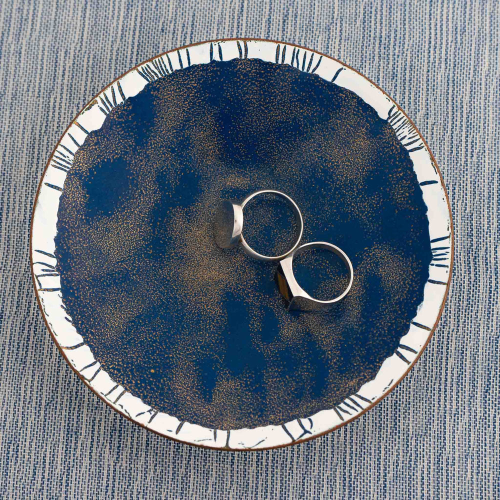 
                  
                    vintage hand-painted enamel catchall dish for rings
                  
                