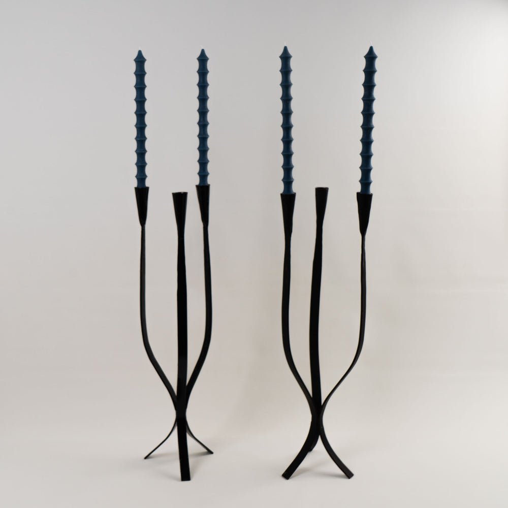 
                  
                    vintage cast iron triple taper candleholders 
                  
                