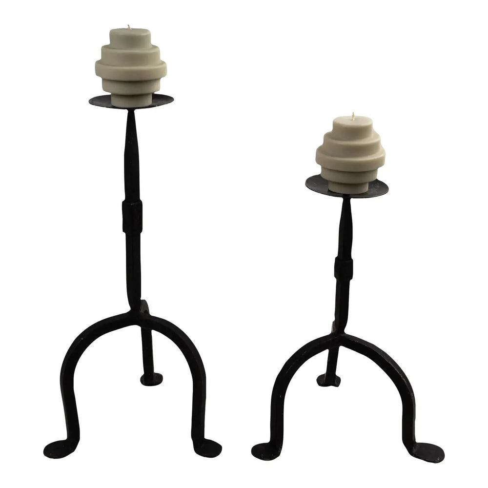 
                  
                    vintage cast iron pillar candleholders - set of 2
                  
                