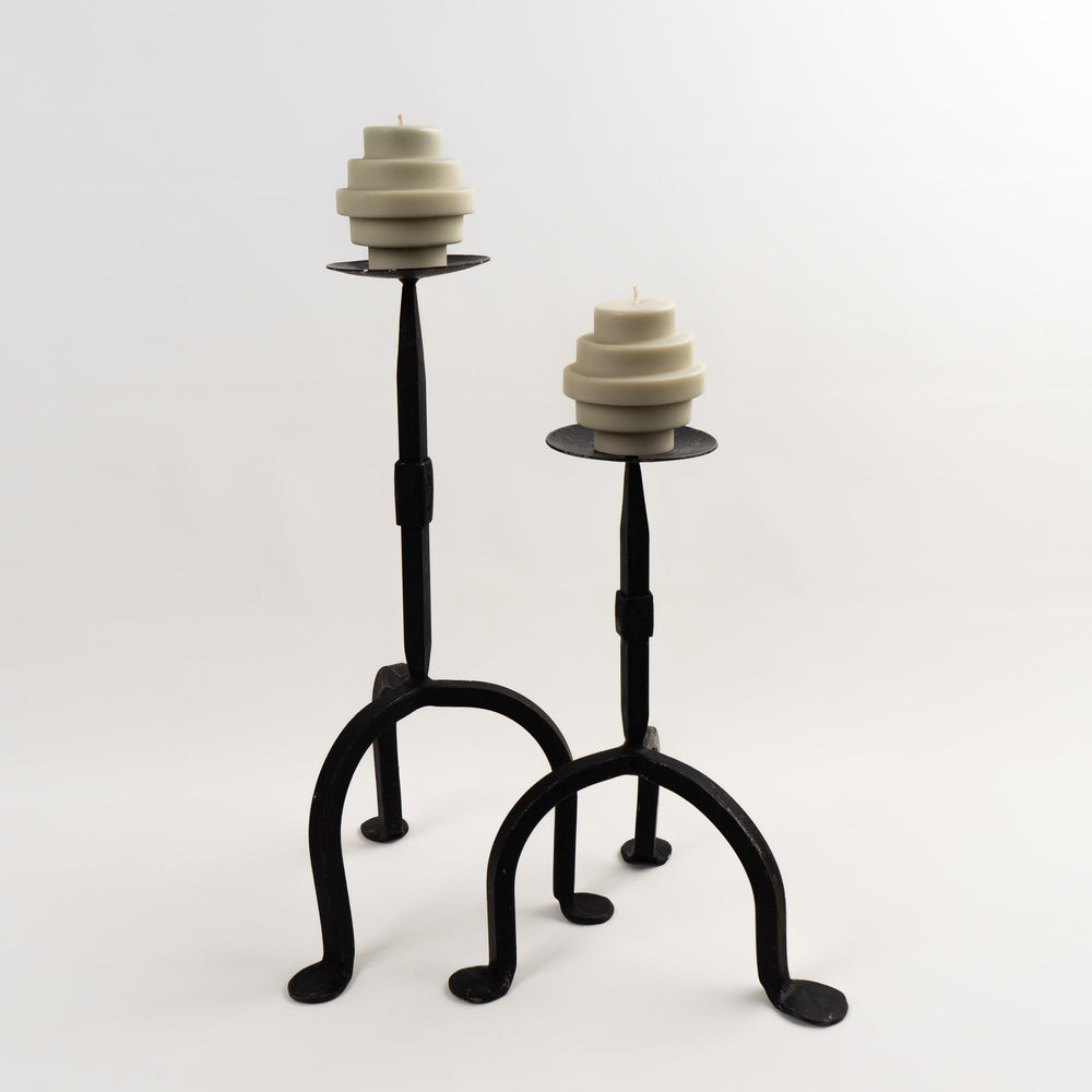 
                  
                    vintage cast iron pillar candleholders - set of 2
                  
                