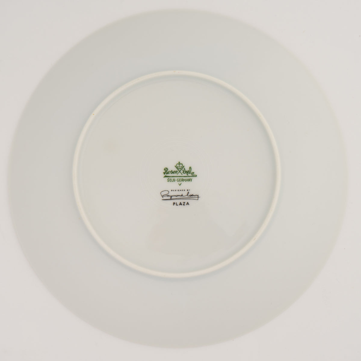 Back view of Rosenthal Selb Germany  Plaza salad plate