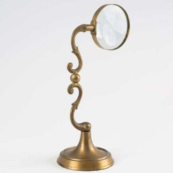 Vintage Brass Magnifying Glass