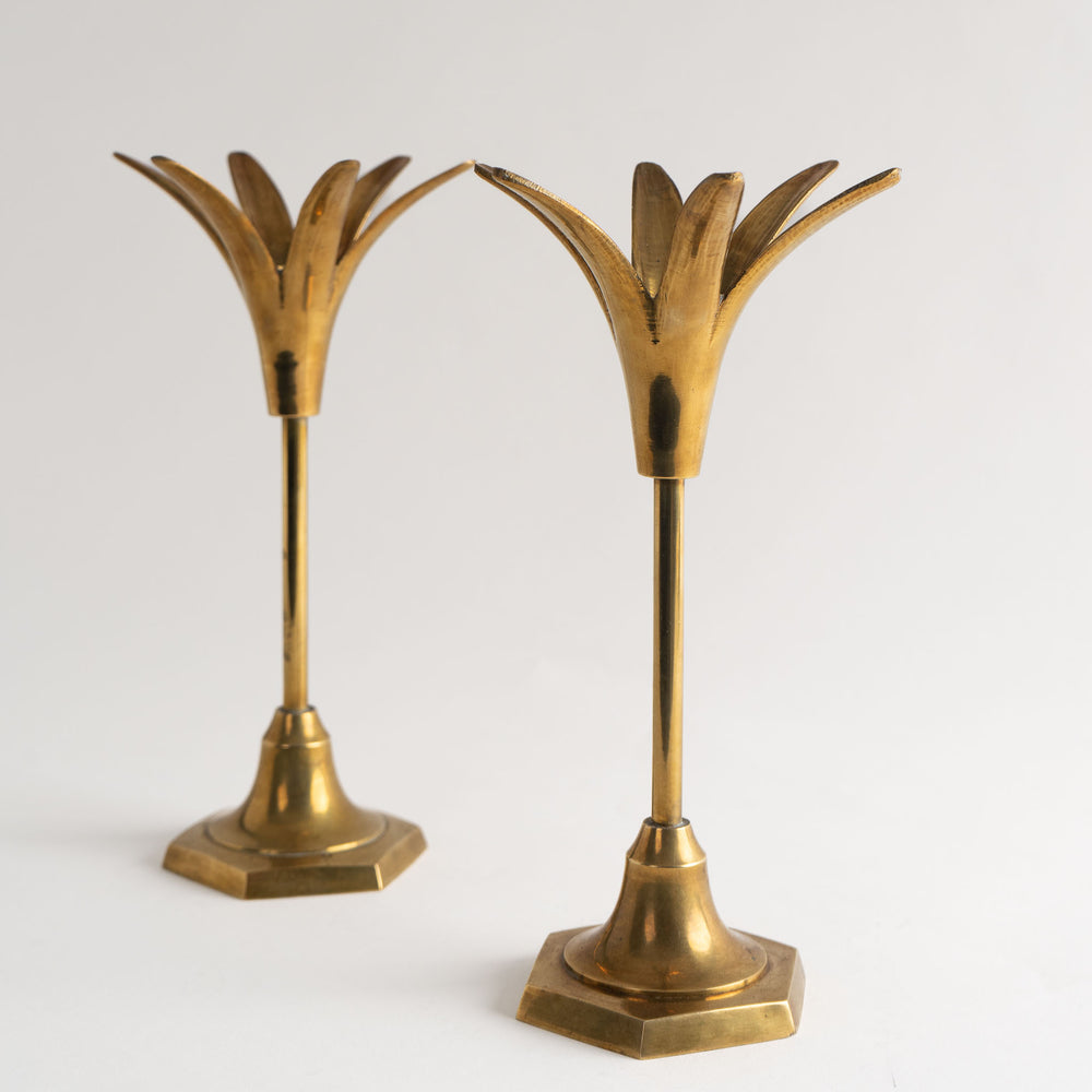 
                      
                        Vintage Brass Pineapple Candlestick Holders - Pair
                      
                    