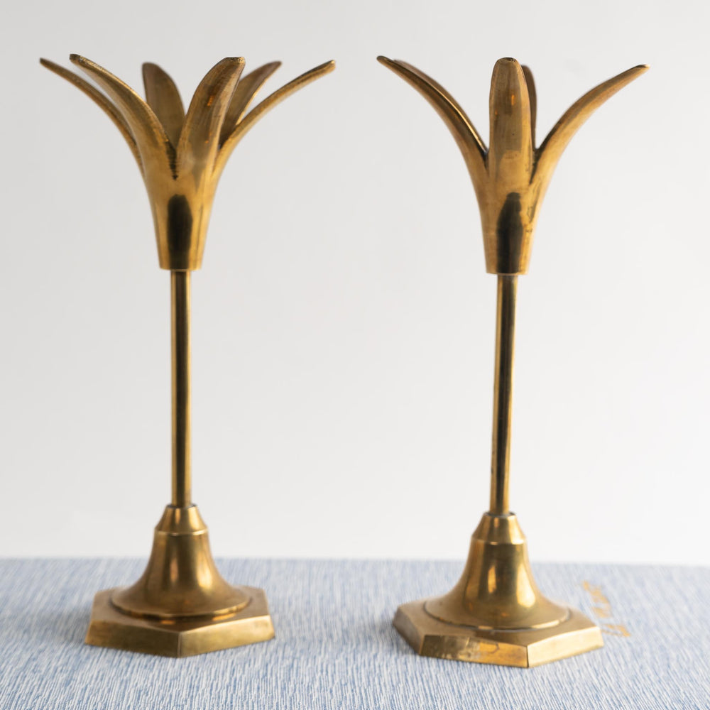 
                      
                        Vintage Brass Pineapple Candlestick Holders - Pair
                      
                    