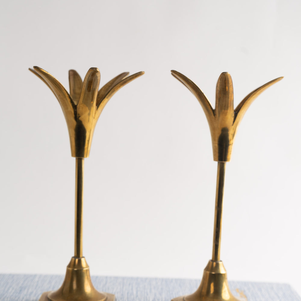 
                      
                        Vintage Brass Pineapple Candlestick Holders - Pair
                      
                    