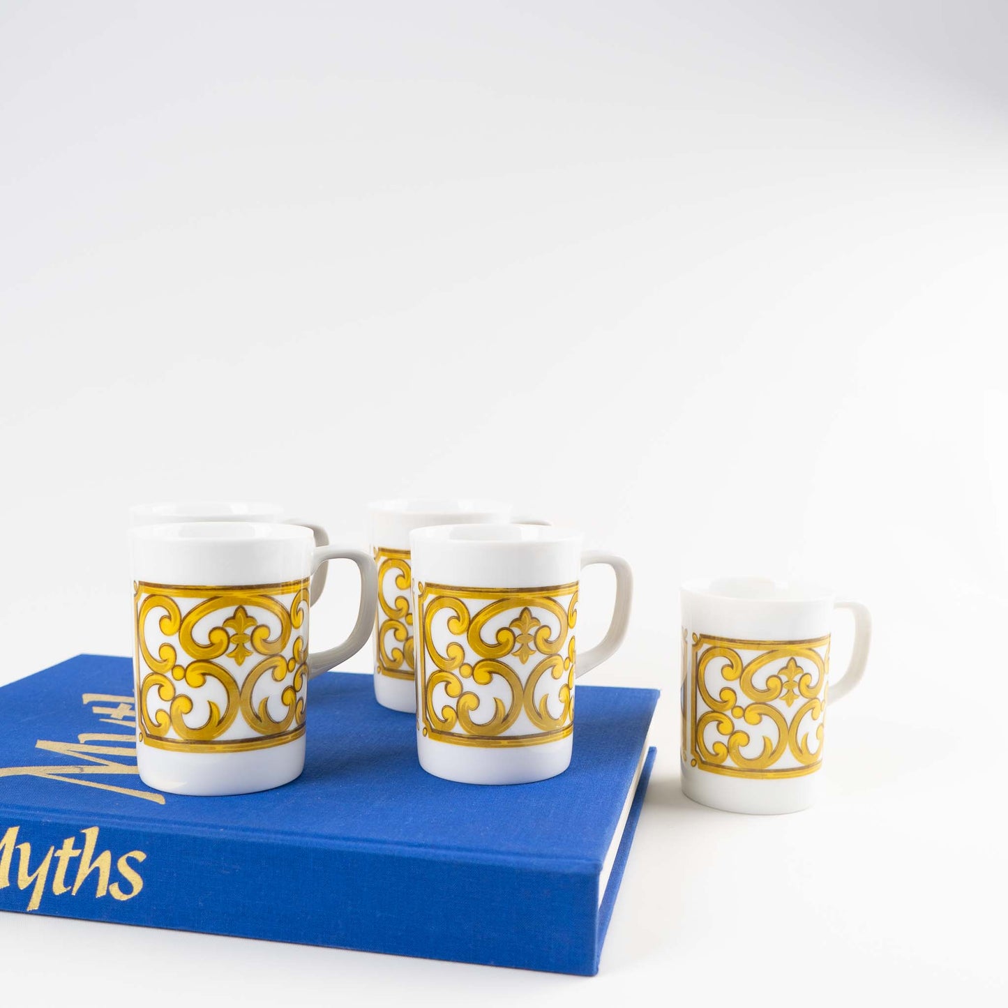 Vintage Georges Briard Coffee Mug Set - 5 pieces