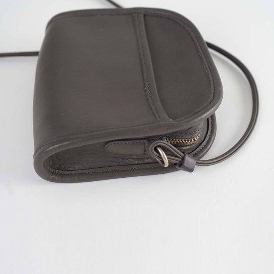 Vintage Coach 9017 Abbie Gray Leather Crossbody Bag