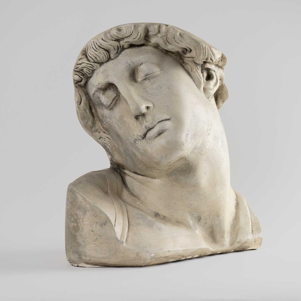 Vintage Plaster Sculpture "The Dying Slave" by Michelangelo, 1970s-80s